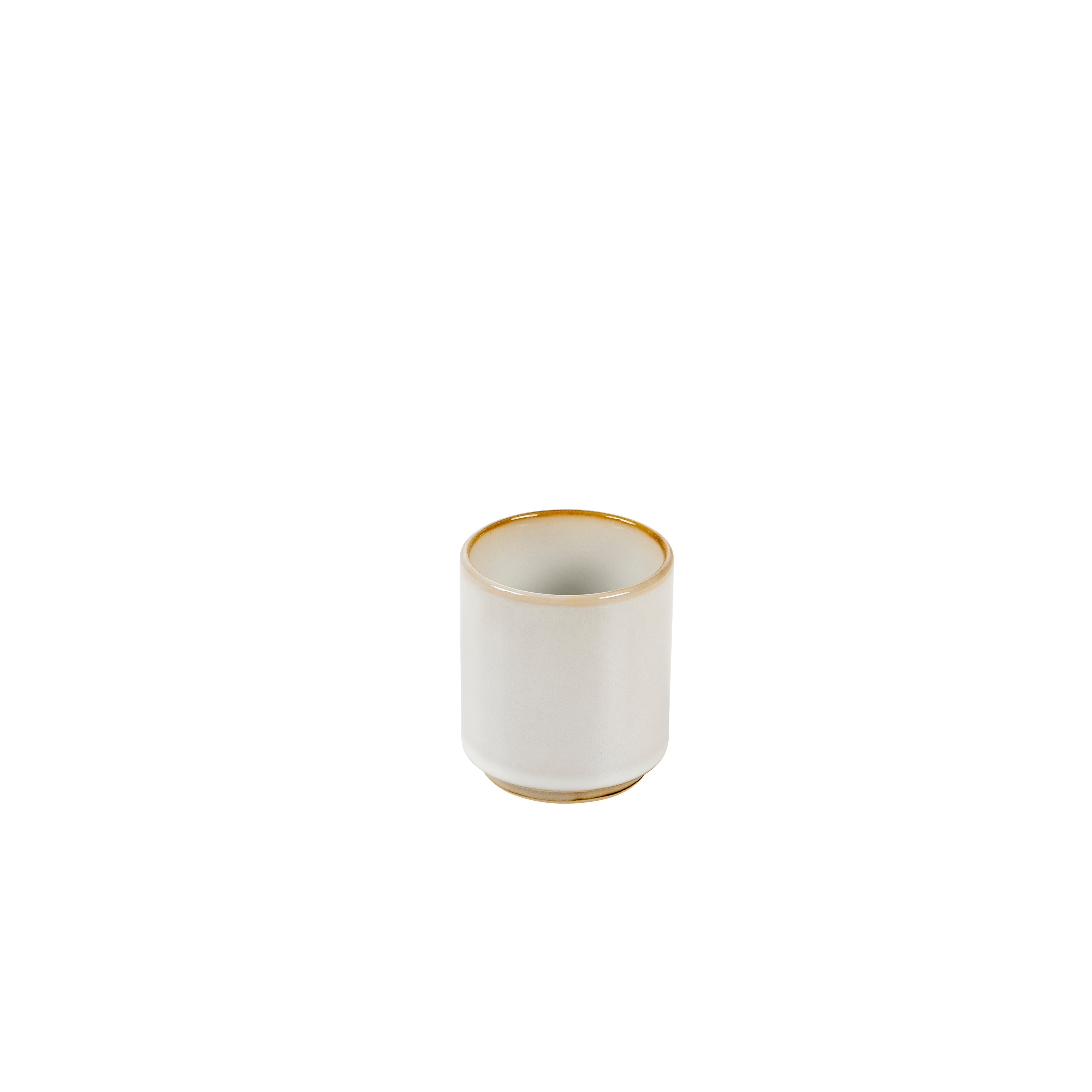 MINERAL MARBLE Espressomok 10 CL wit - set van 4 H 6,6 cm - Ø 6 cm