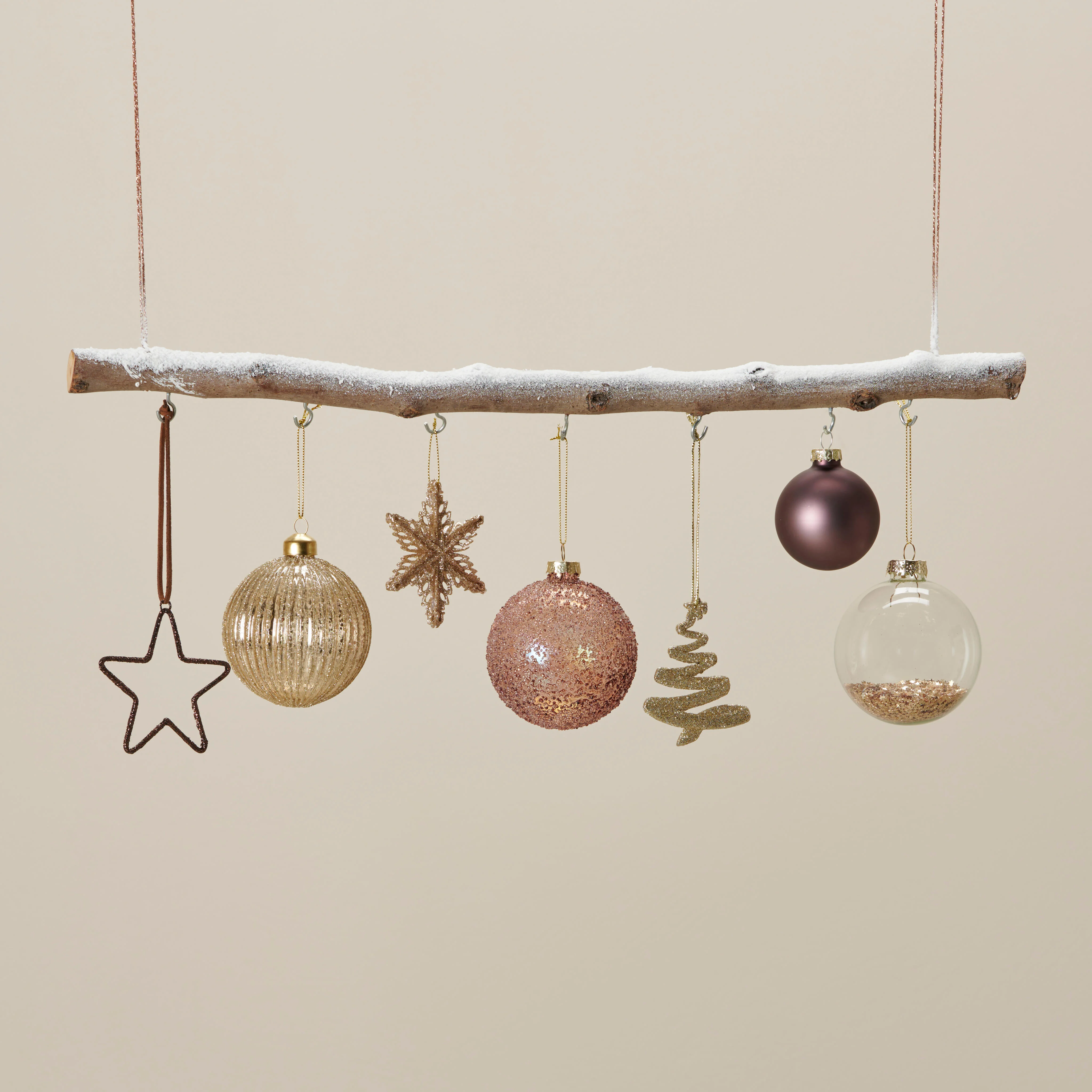 GLANCY Kerstbal goud, transparantØ 8 cm