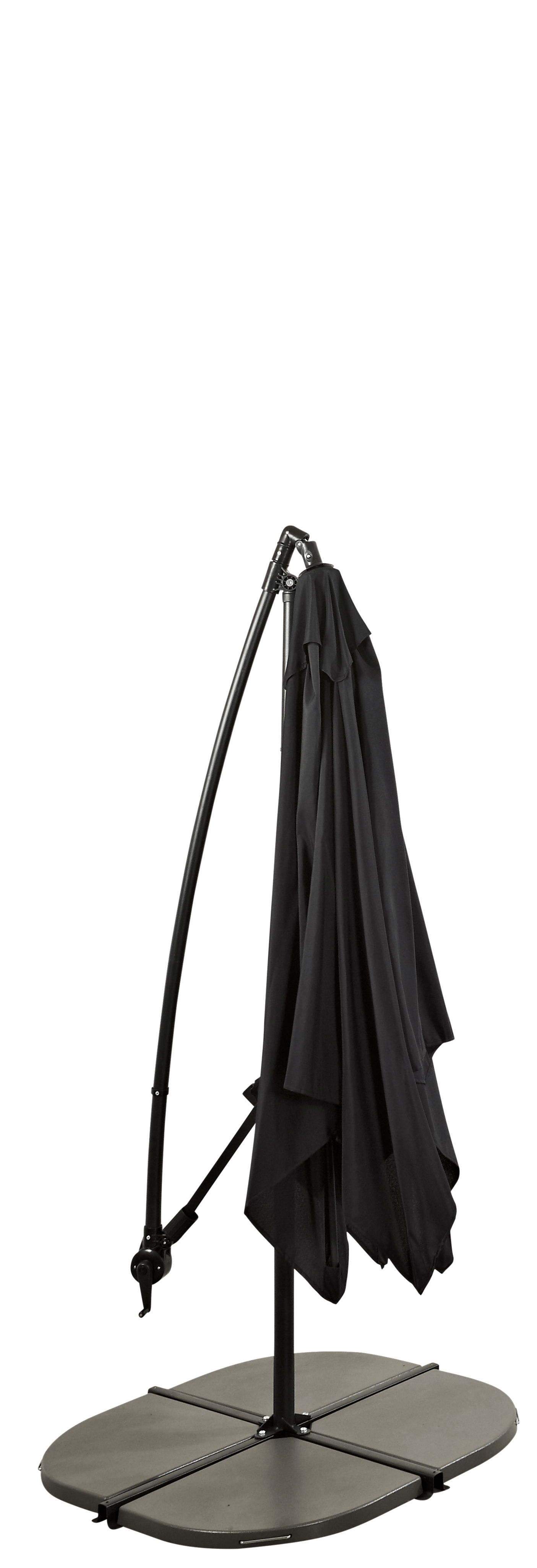 FIJI Hangparasol zonder parasolvoet zwartH 250 x B 250 cm - CASA