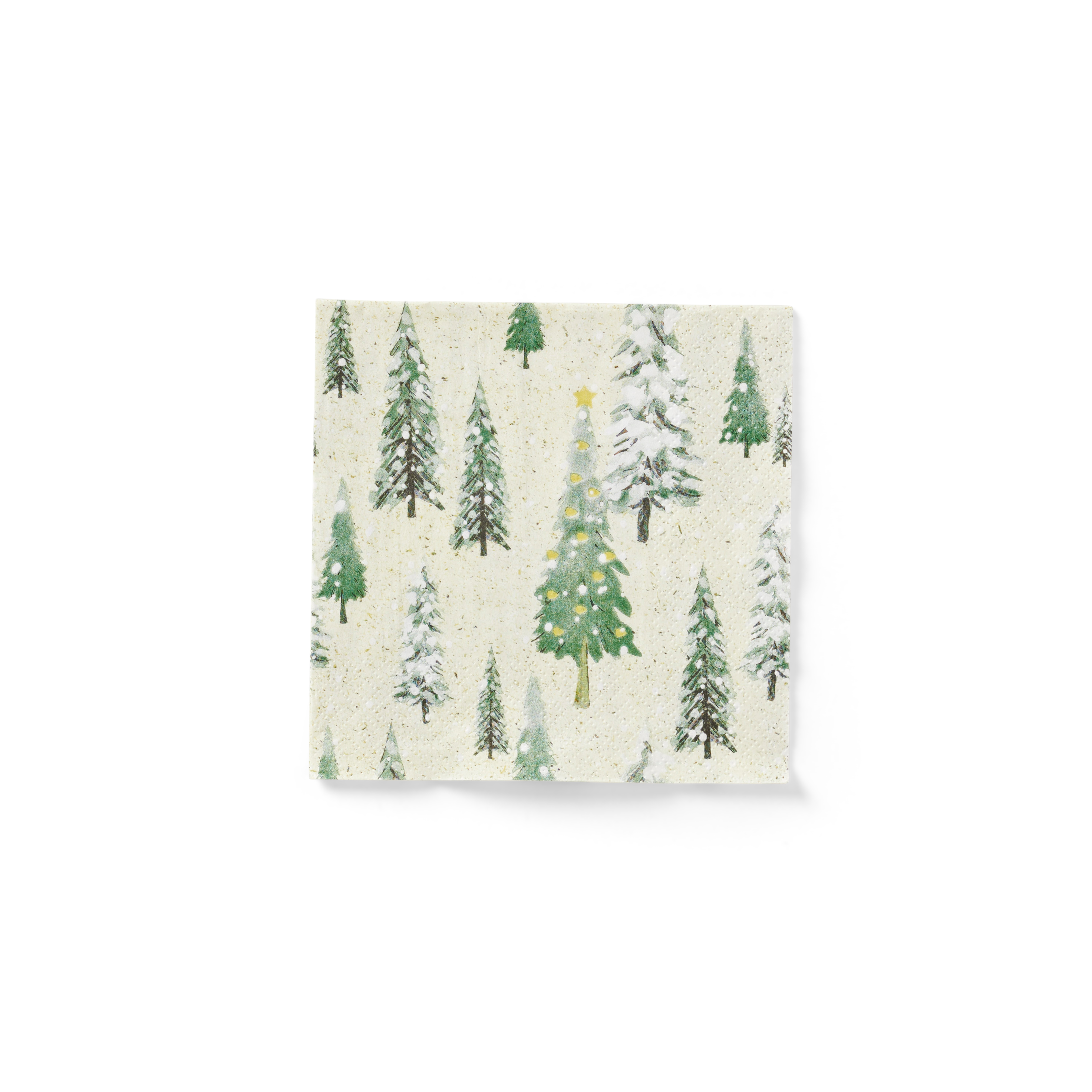 WOOD Set 20 servetten groenB 33 x L 33 cm