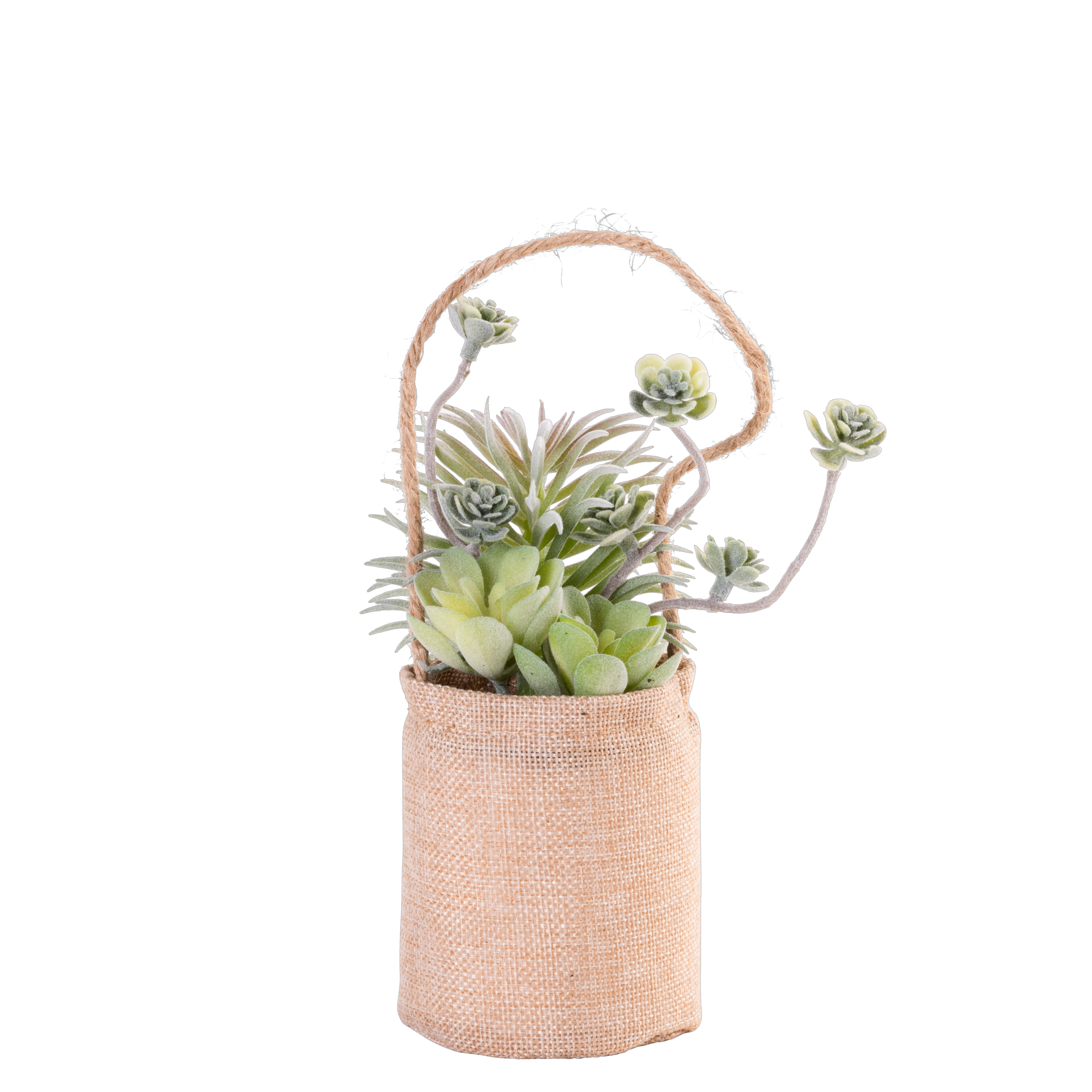 ROPE Kunstplant in hangpot naturelØ 14 cm