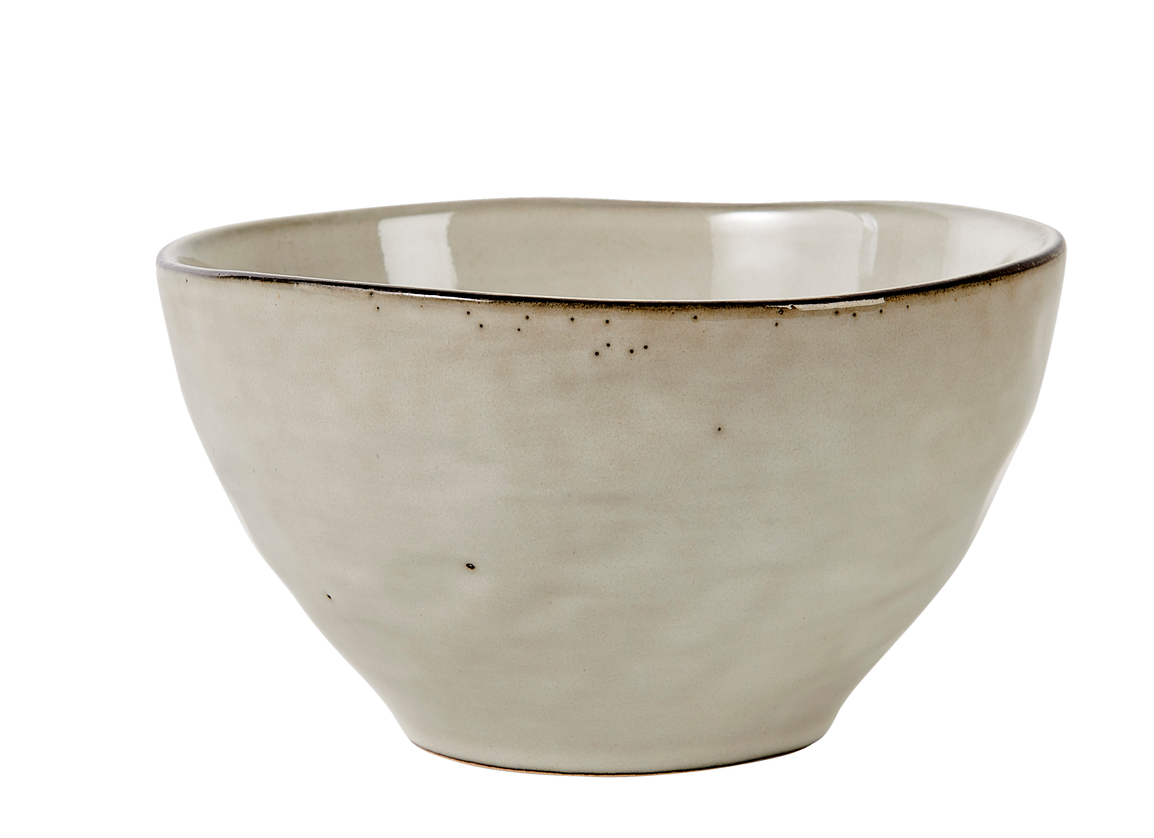 EARTH MARL Bowl 55 CL crème - set van 4 H 8 cm - Ø 14 cm