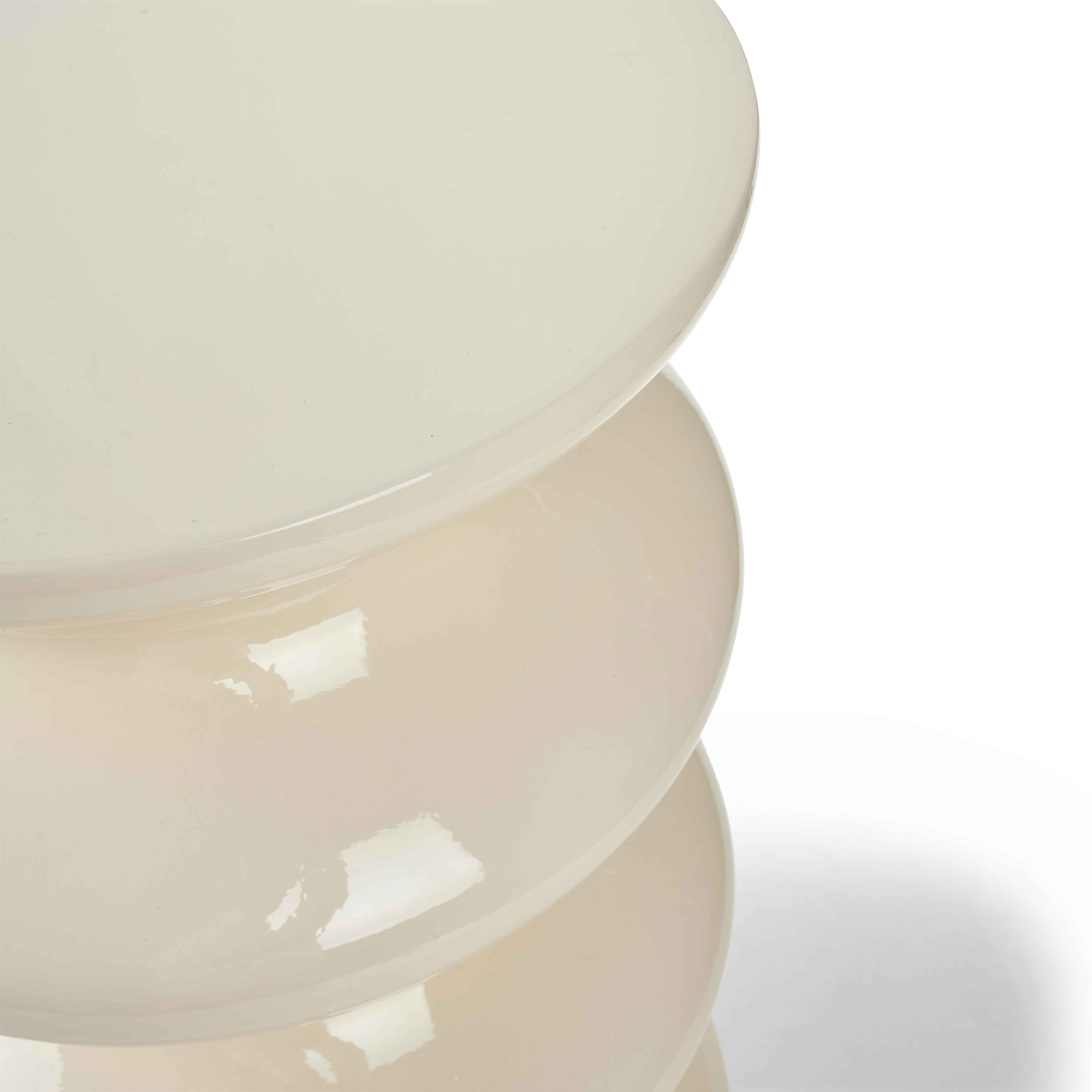 WAVY Bijzettafel beigeH 55 cm - Ø 35 cm
