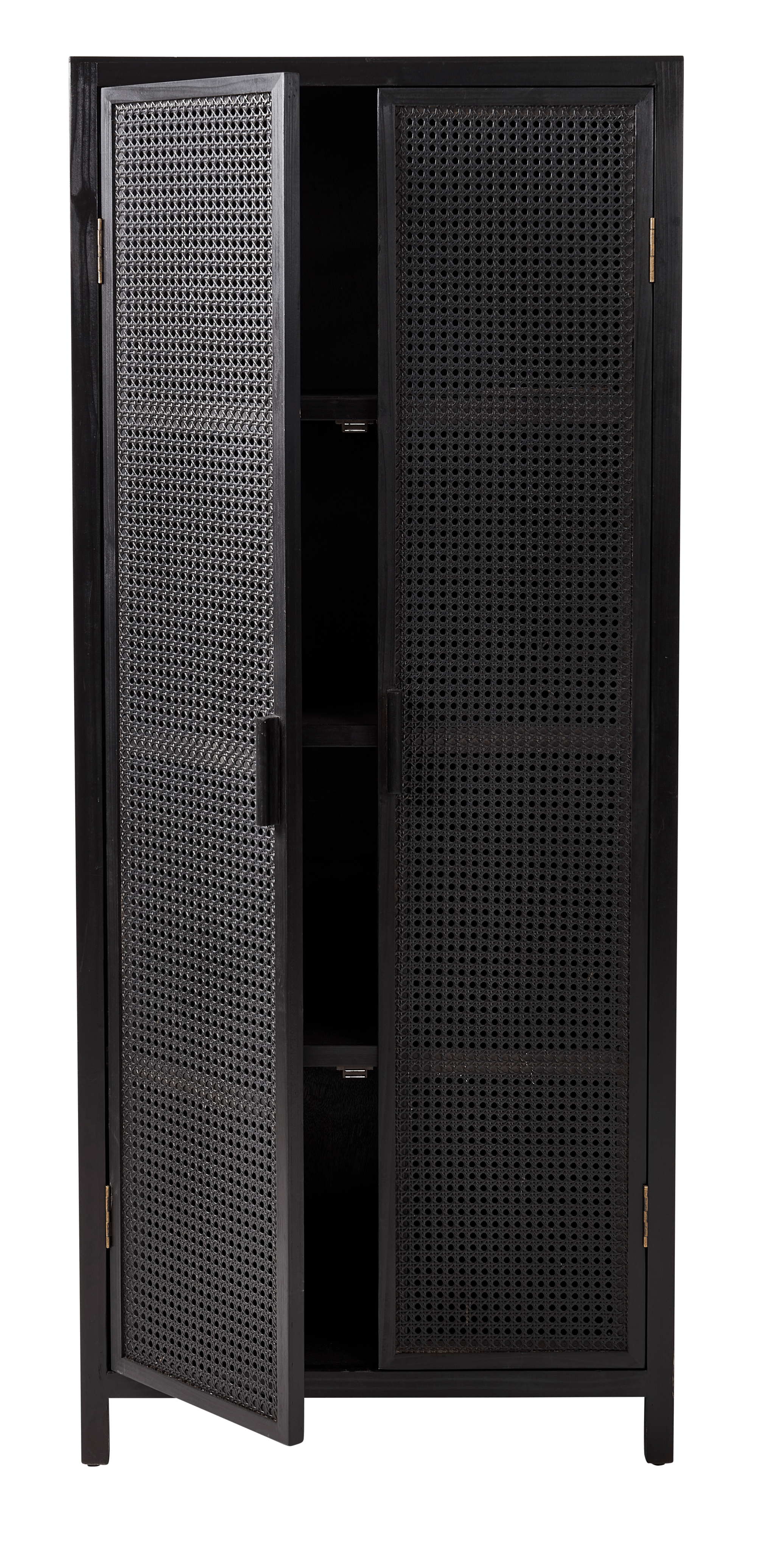 WEBSTER  Kast zwartH 165 x B 70 x D 38 cm