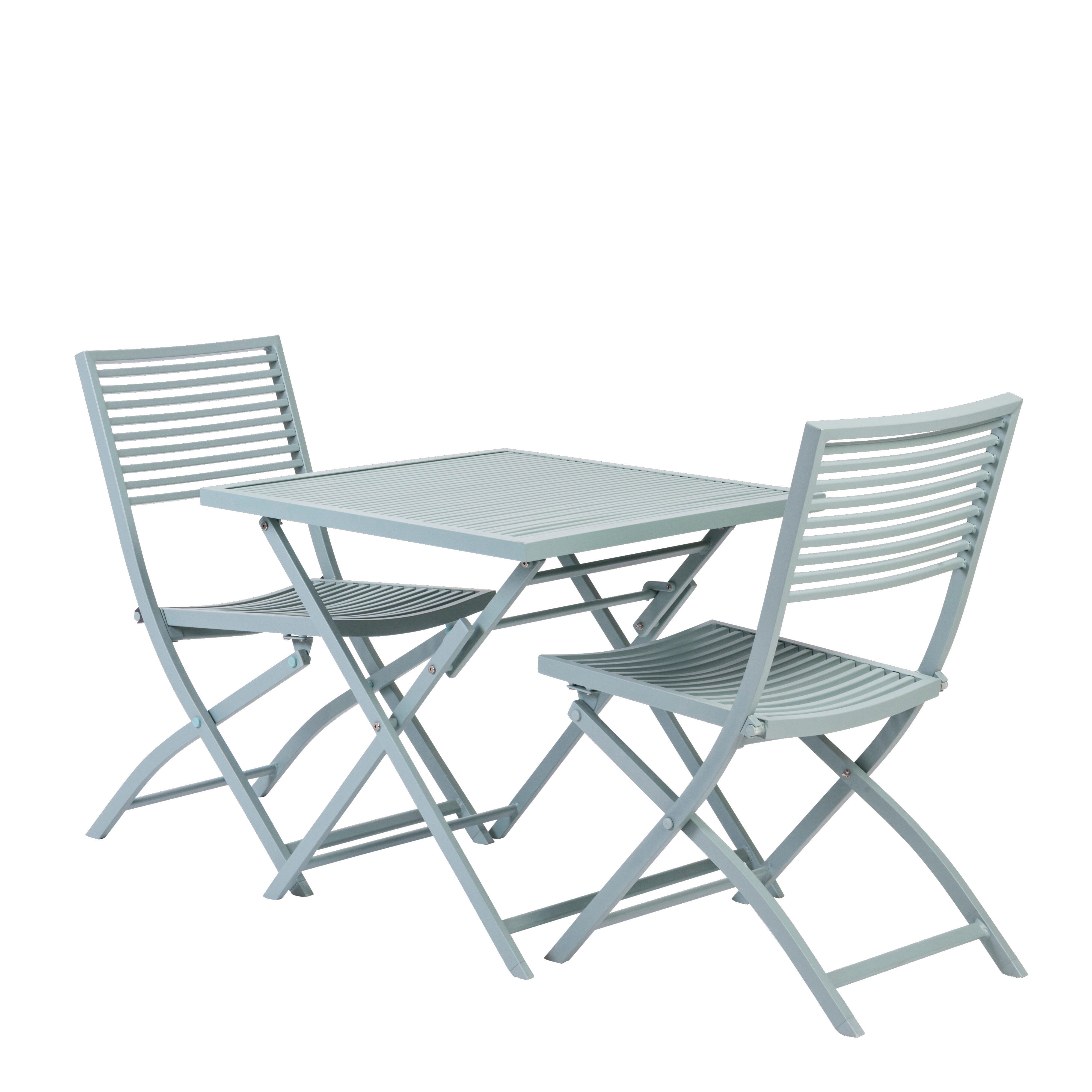 JESSE Bistroset vierkant groenH 66 x B 70 x L 70 cm - CASA