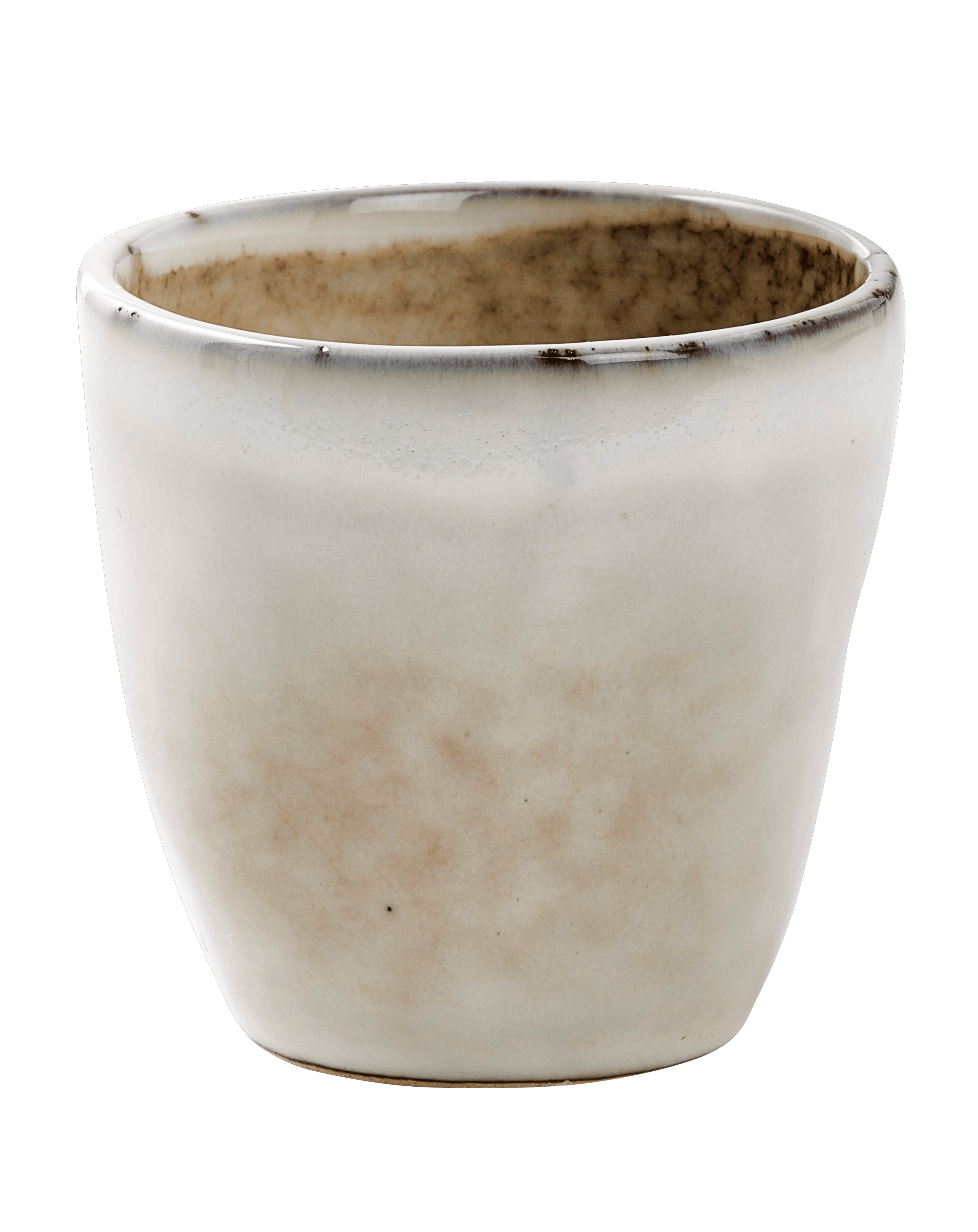 EARTH MARL Mok 10 CL crème - set van 4 H 6 cm - Ø 6 cm