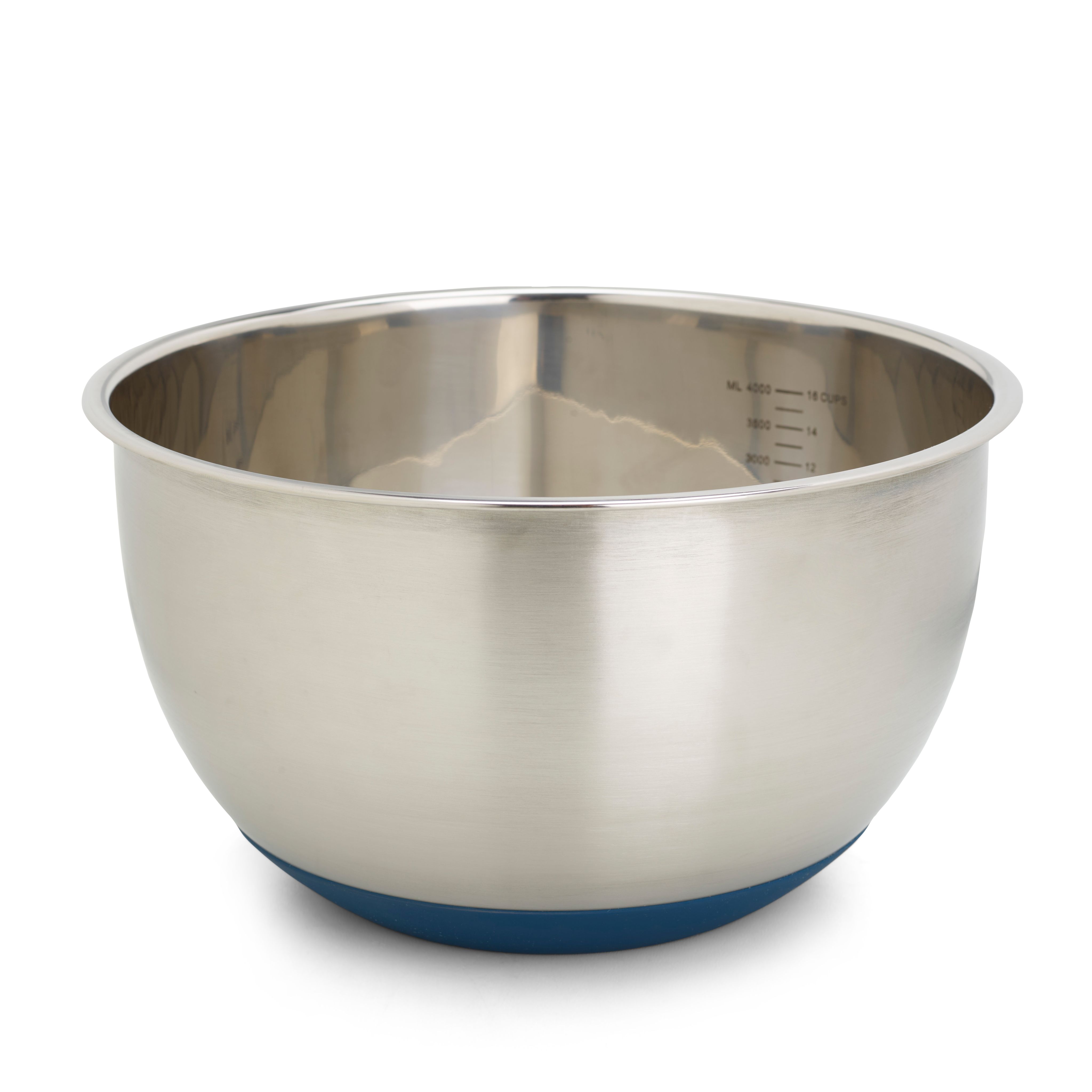 MIXA Mengkom blauw, zilverH 14 cm - Ø 24 cm