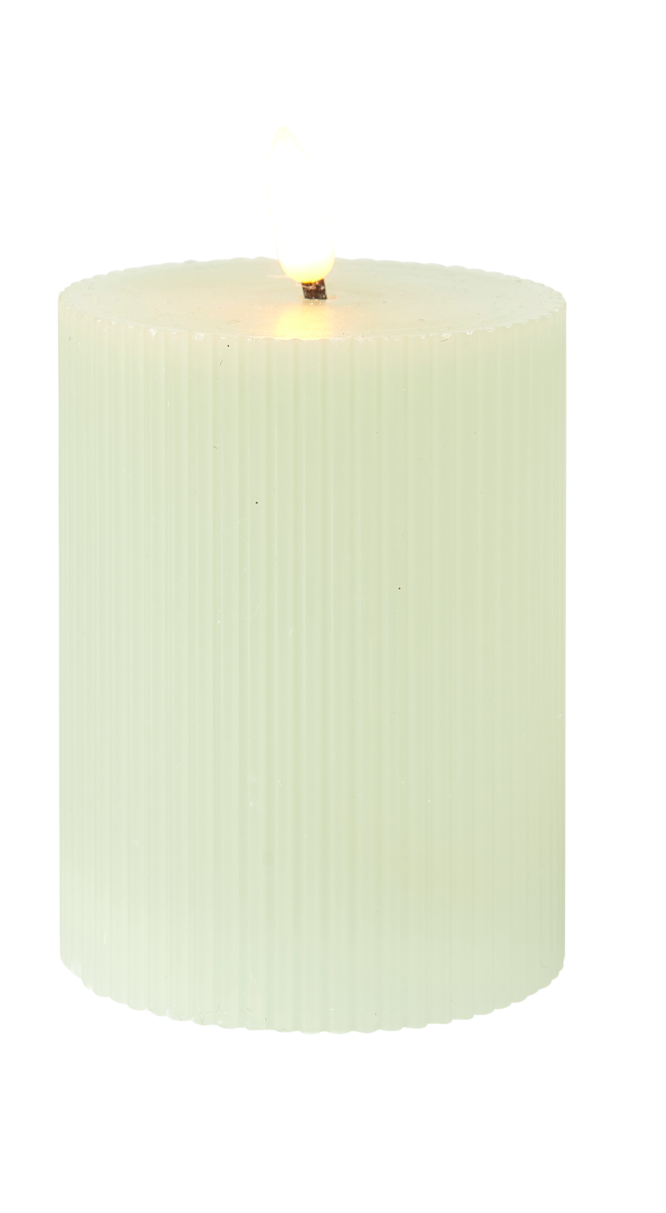 LED Kaars met led muntH 13 cm - Ø 7,5 cm