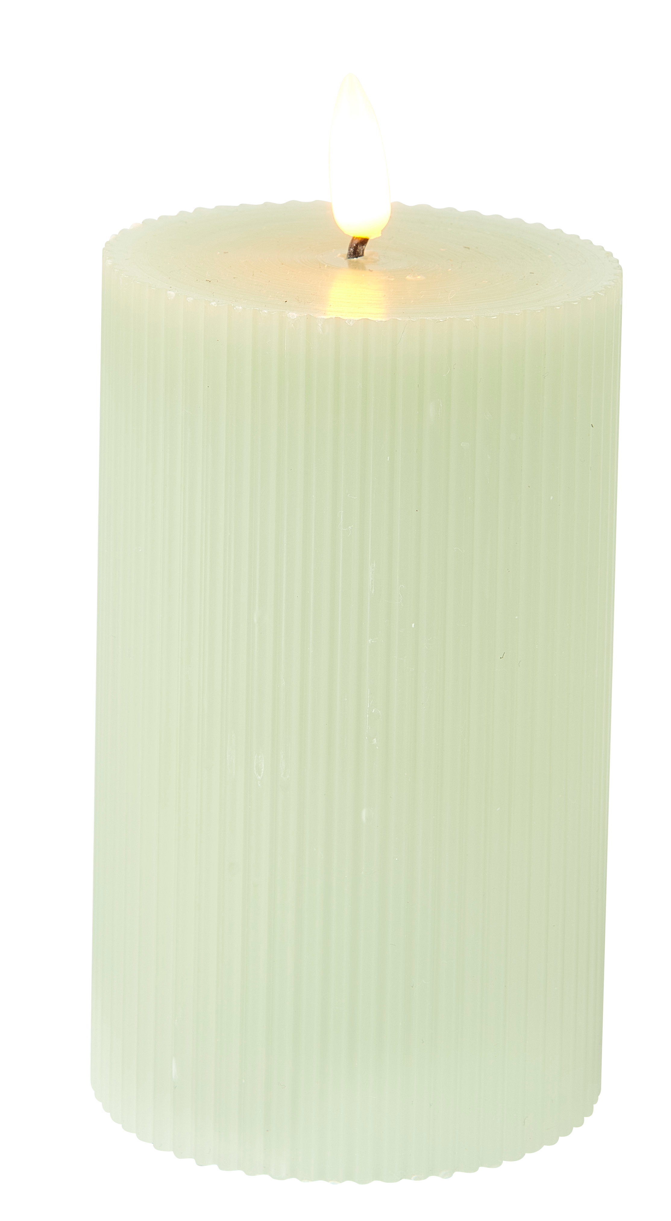 LED Kaars met led muntH 15,5 cm - Ø 7,5 cm