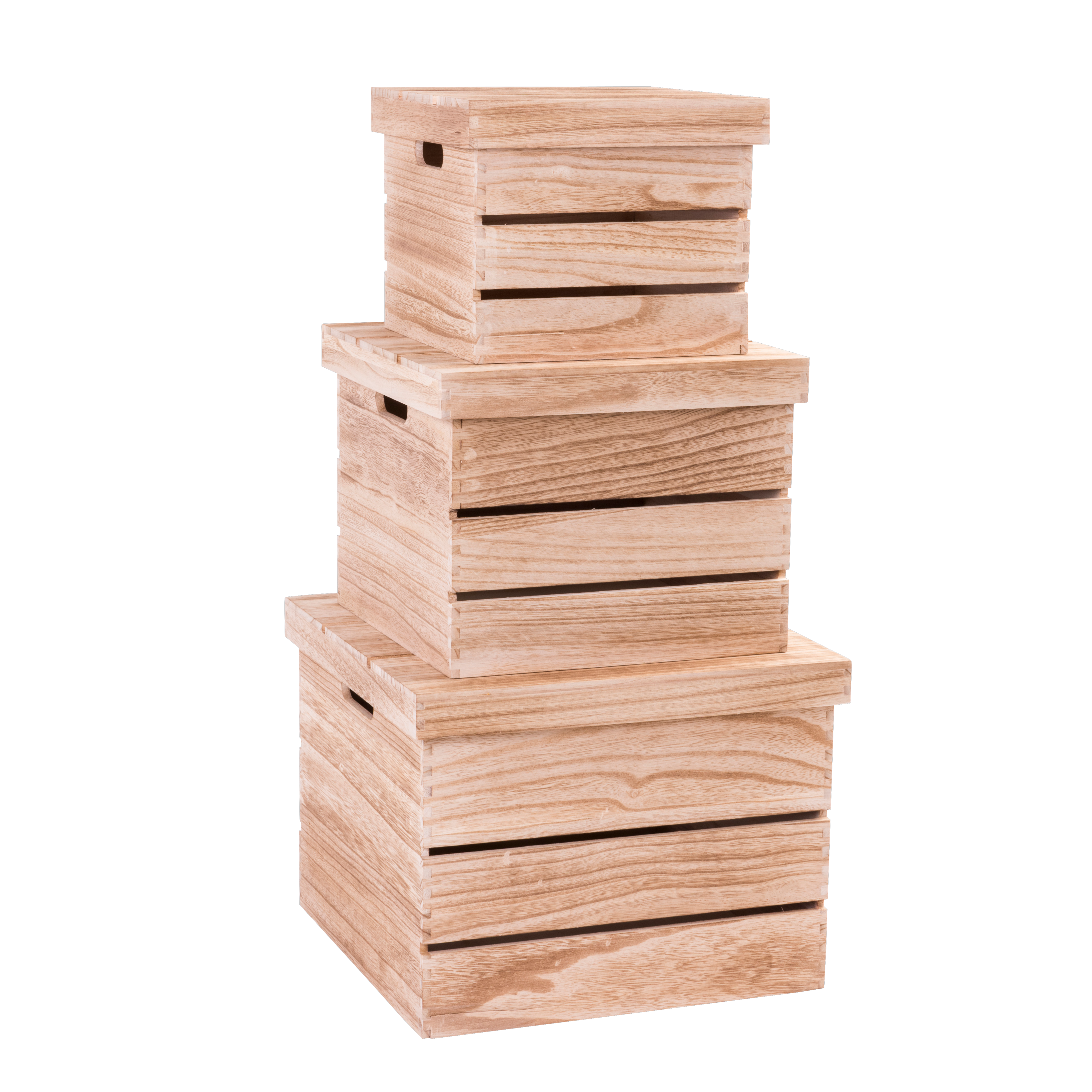 LIGNO Kratje naturelH 27,5 x B 35 x D 35 cm - CASA