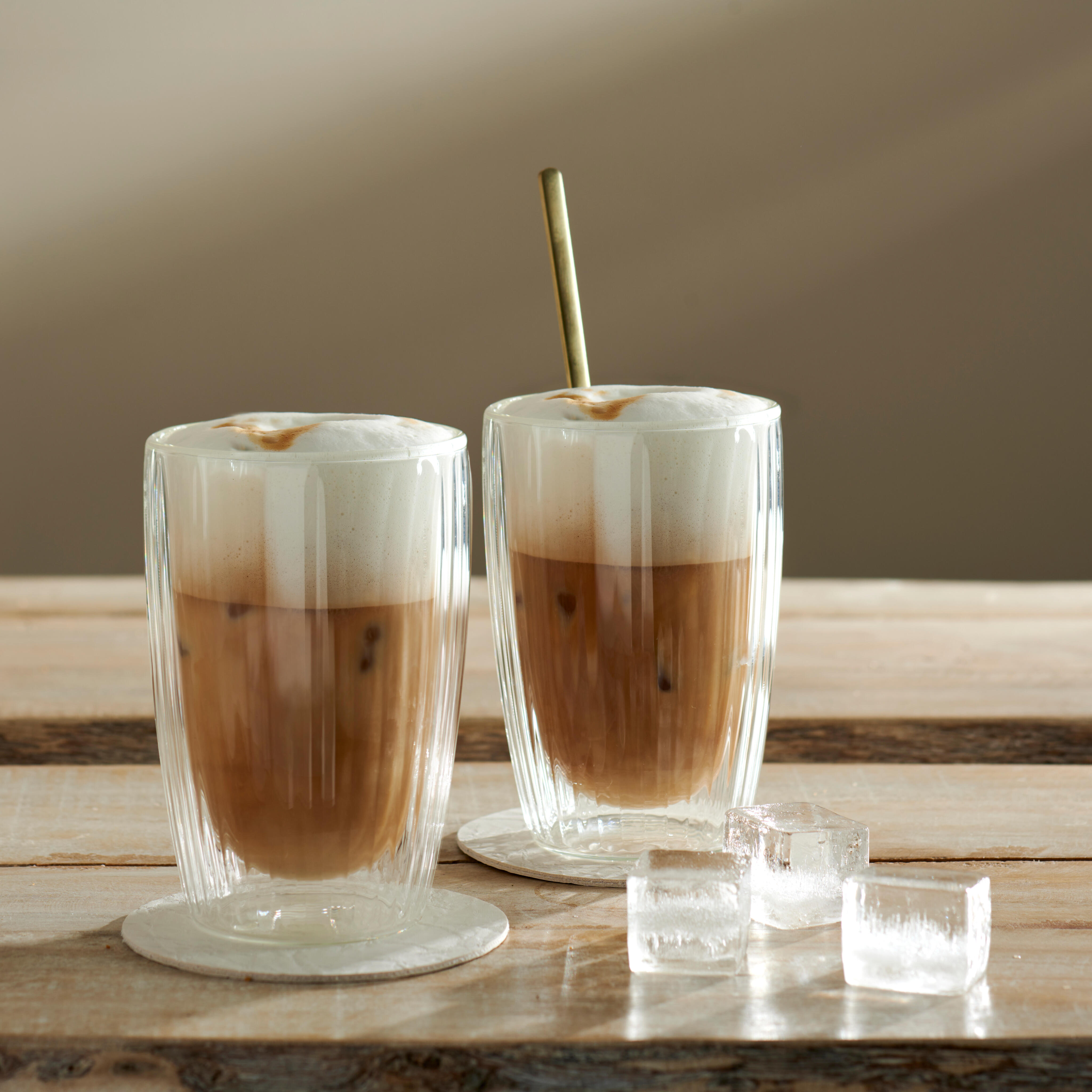 PAUSA Dubbelwandig glas set van 2 35 CL transparantH 11,5 cm - Ø 8,3 cm
