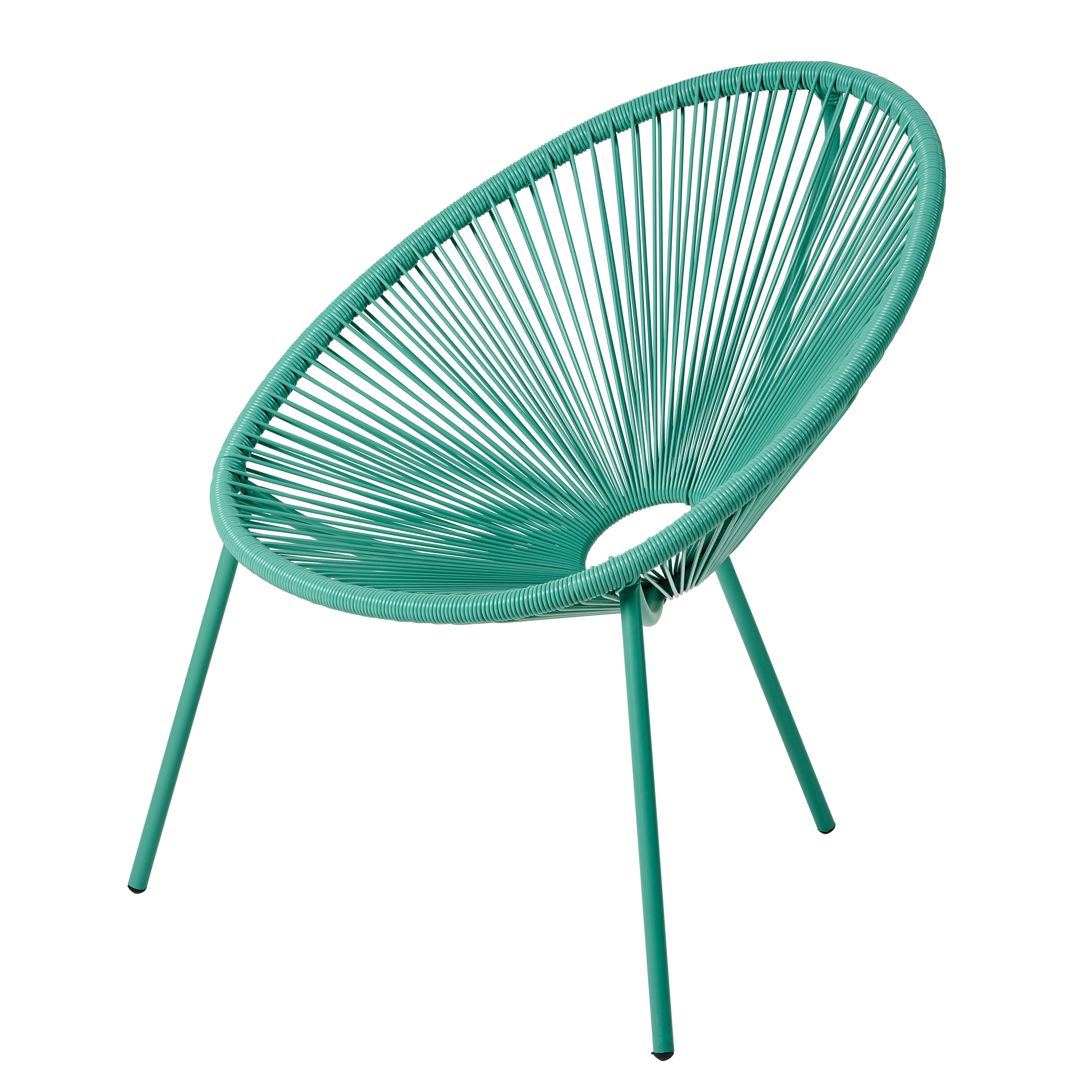 ACAPULCO Lounge stoel aquaH 82 x B 75 x D 69 cm - CASA