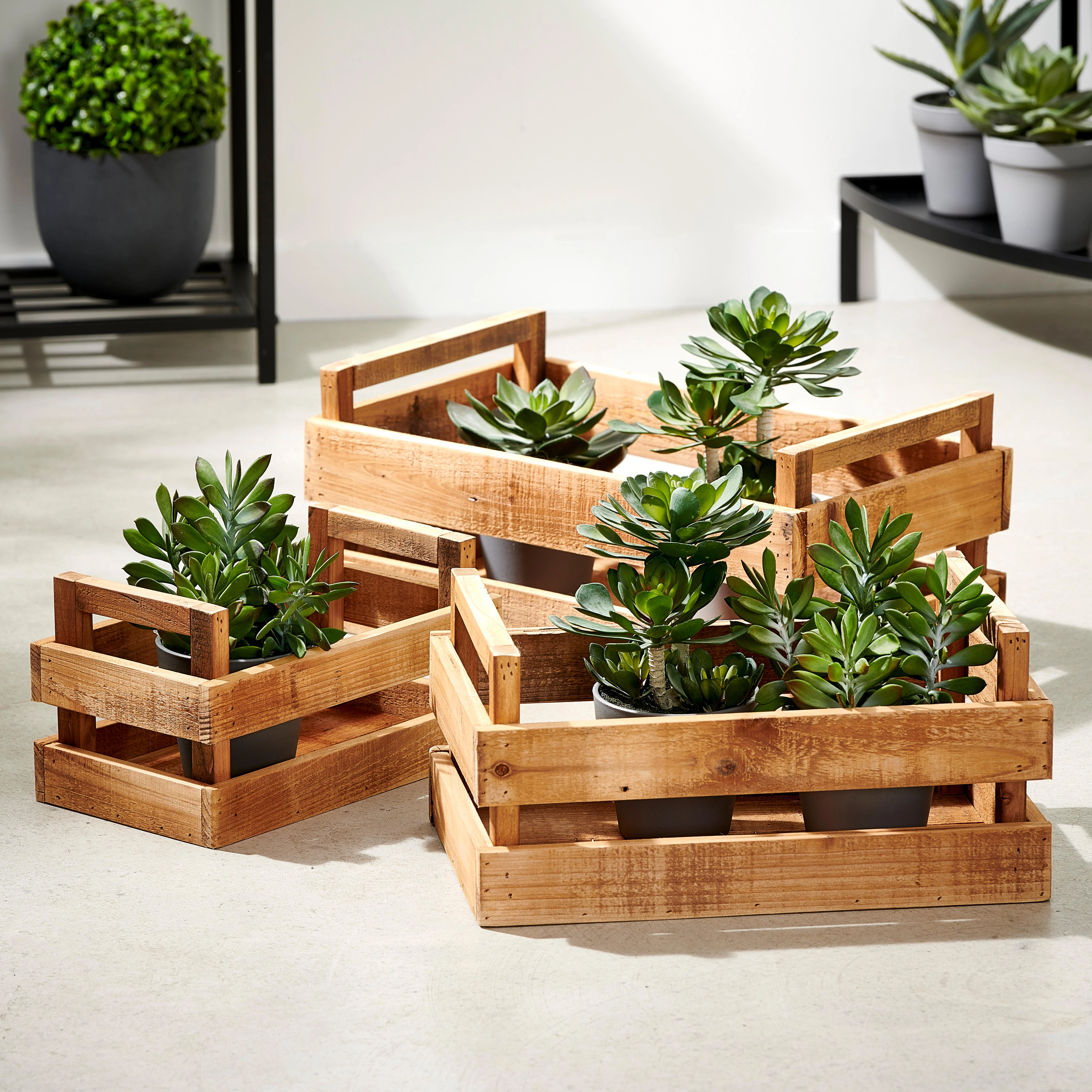 RECYCLE Kratje naturelH 13 x B 37 x D 23 cm