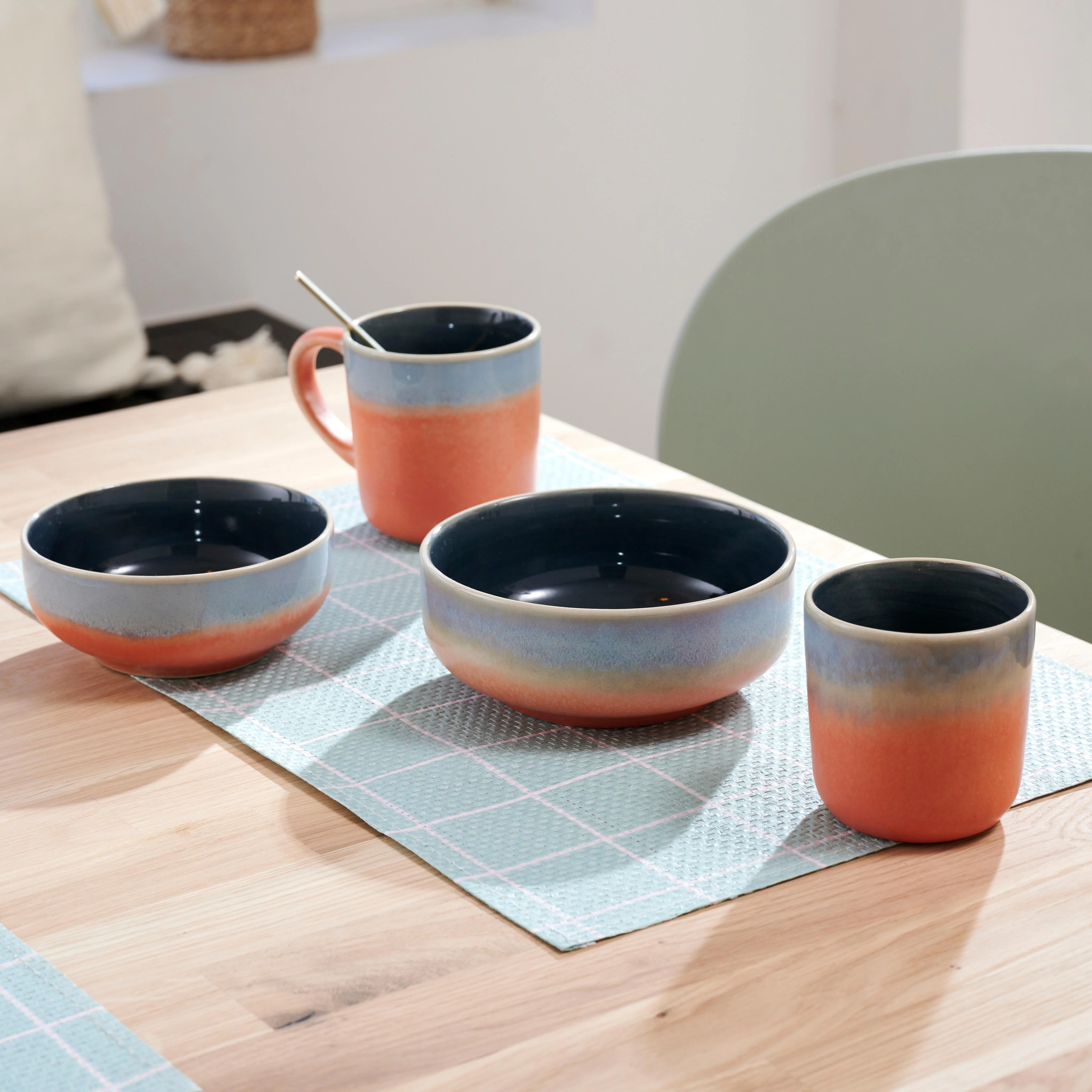 JESSIE ORANGE Mok oranjeH 9 cm - Ø 8 cm