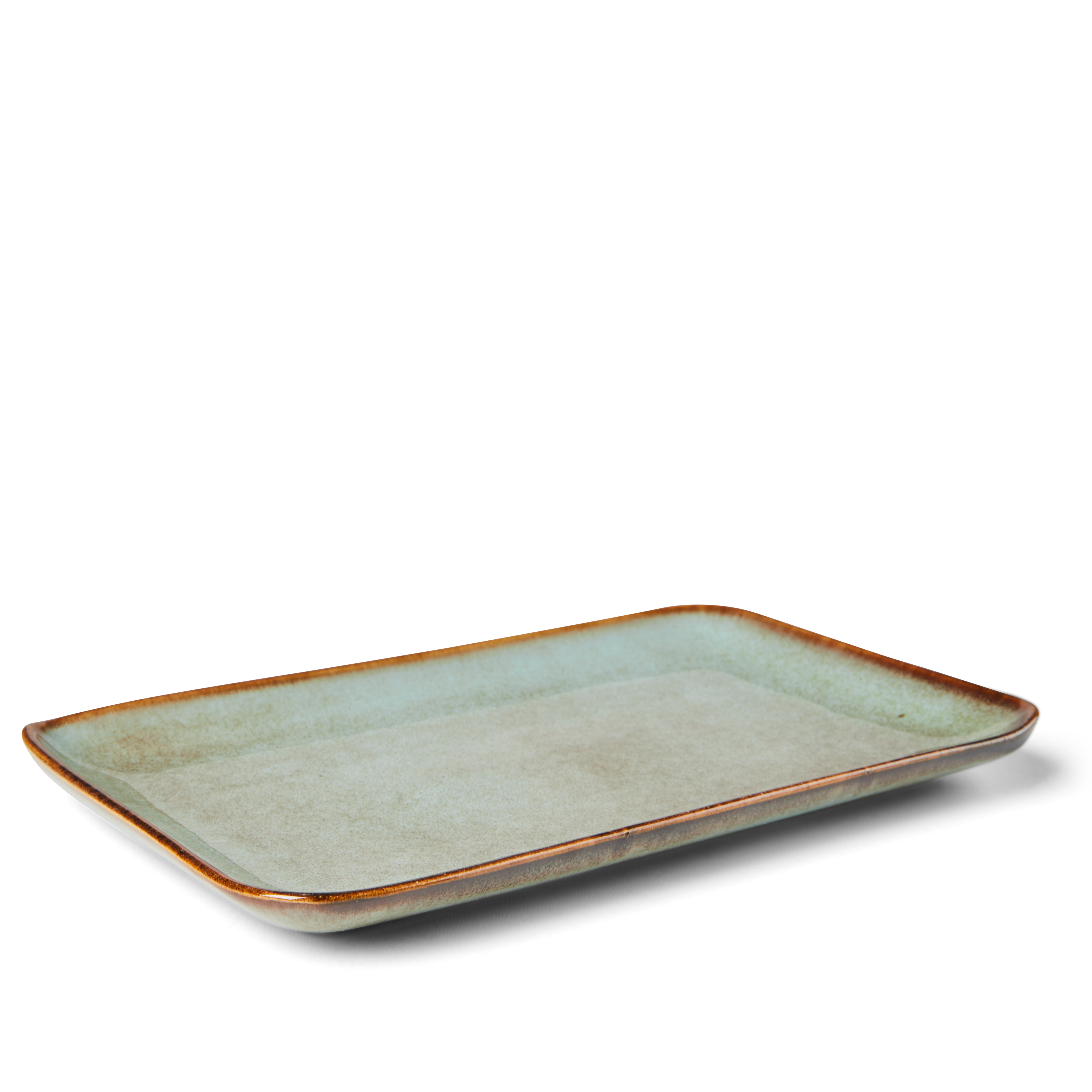COZY GREEN Bord groen - set van 4 B 15 x L 25,5 cm