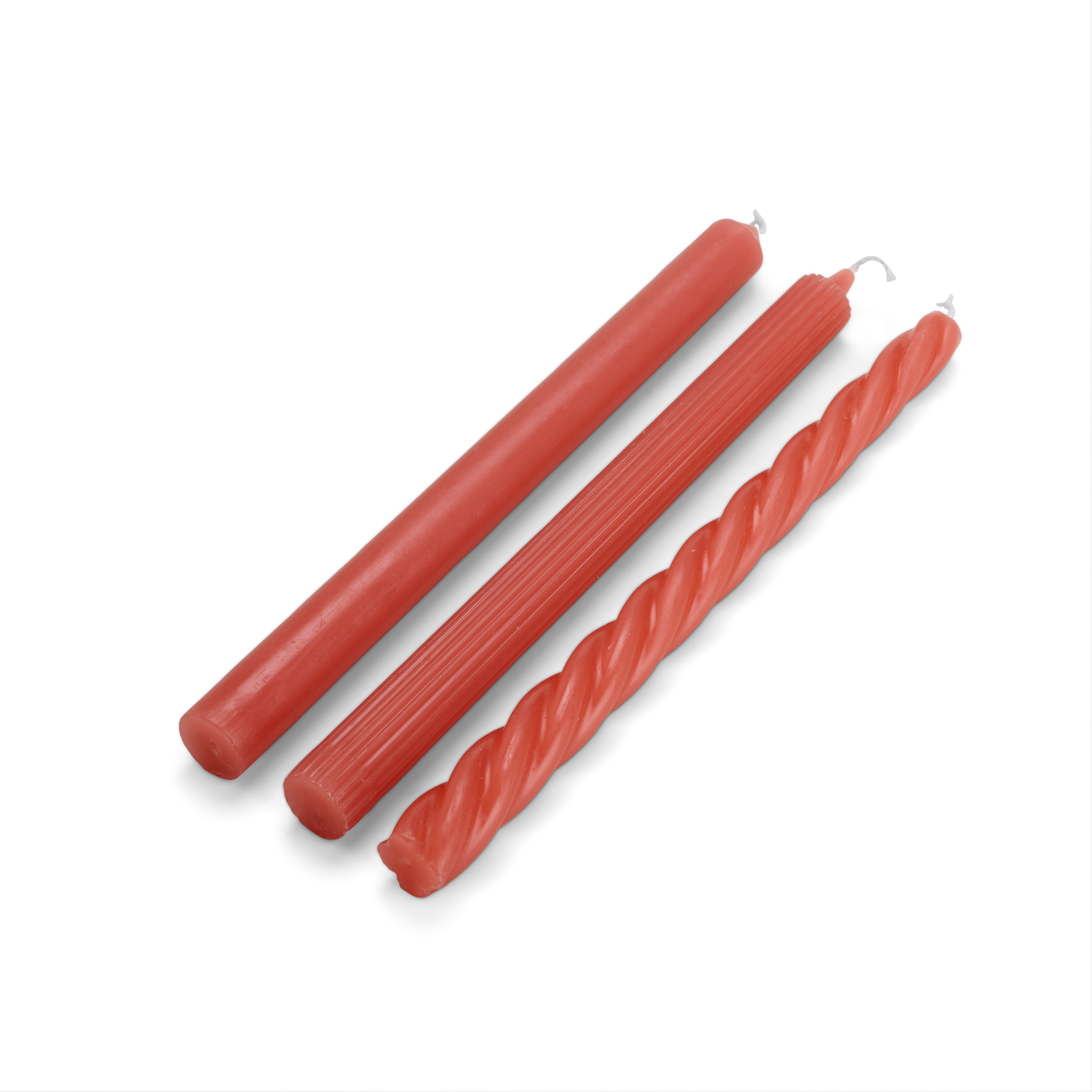 TRIO Kaars S/3 rozeH 25 cm - Ø 2,2 cm