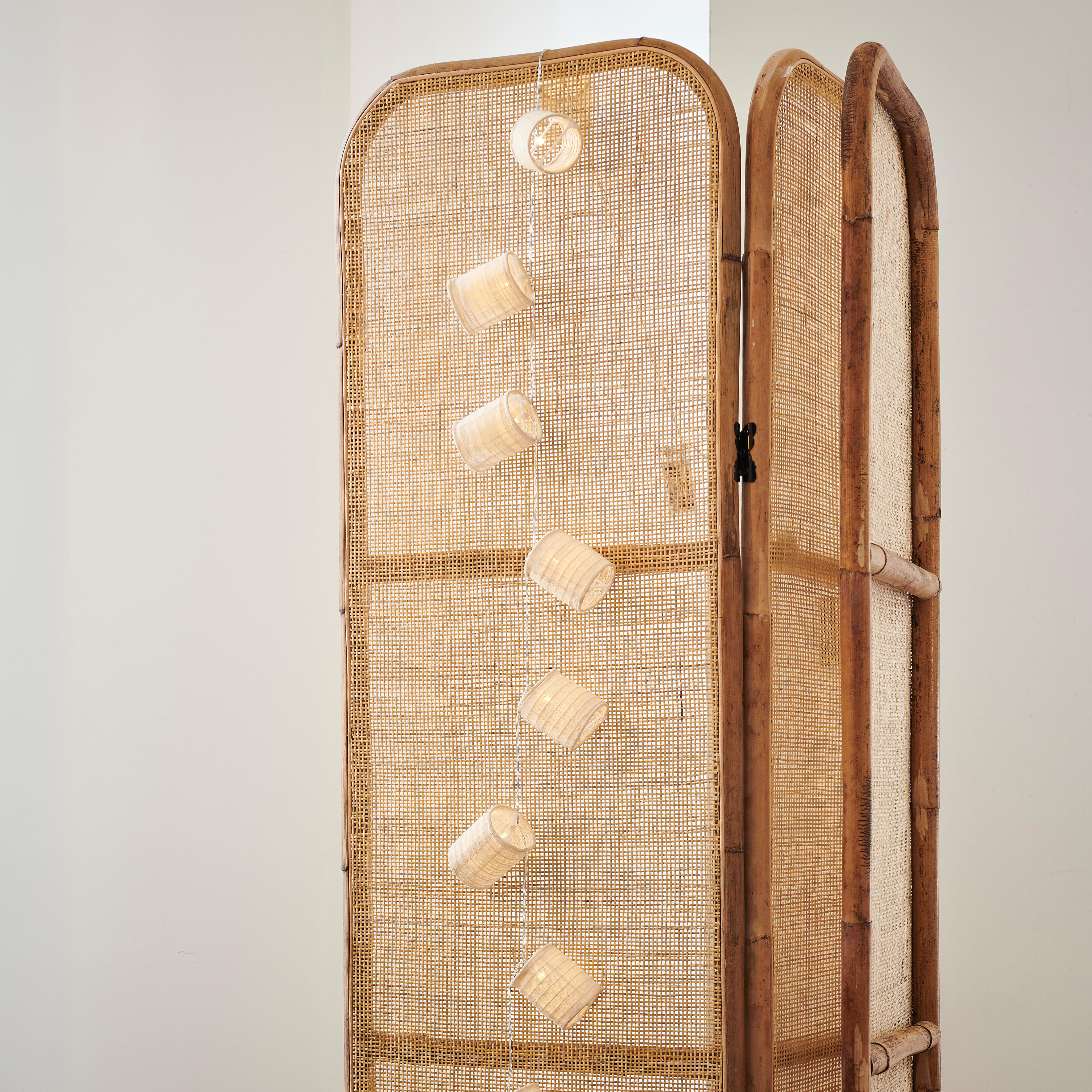 LYNN Lichtsnoer lantaarn 10 leds beigeL 165 cm