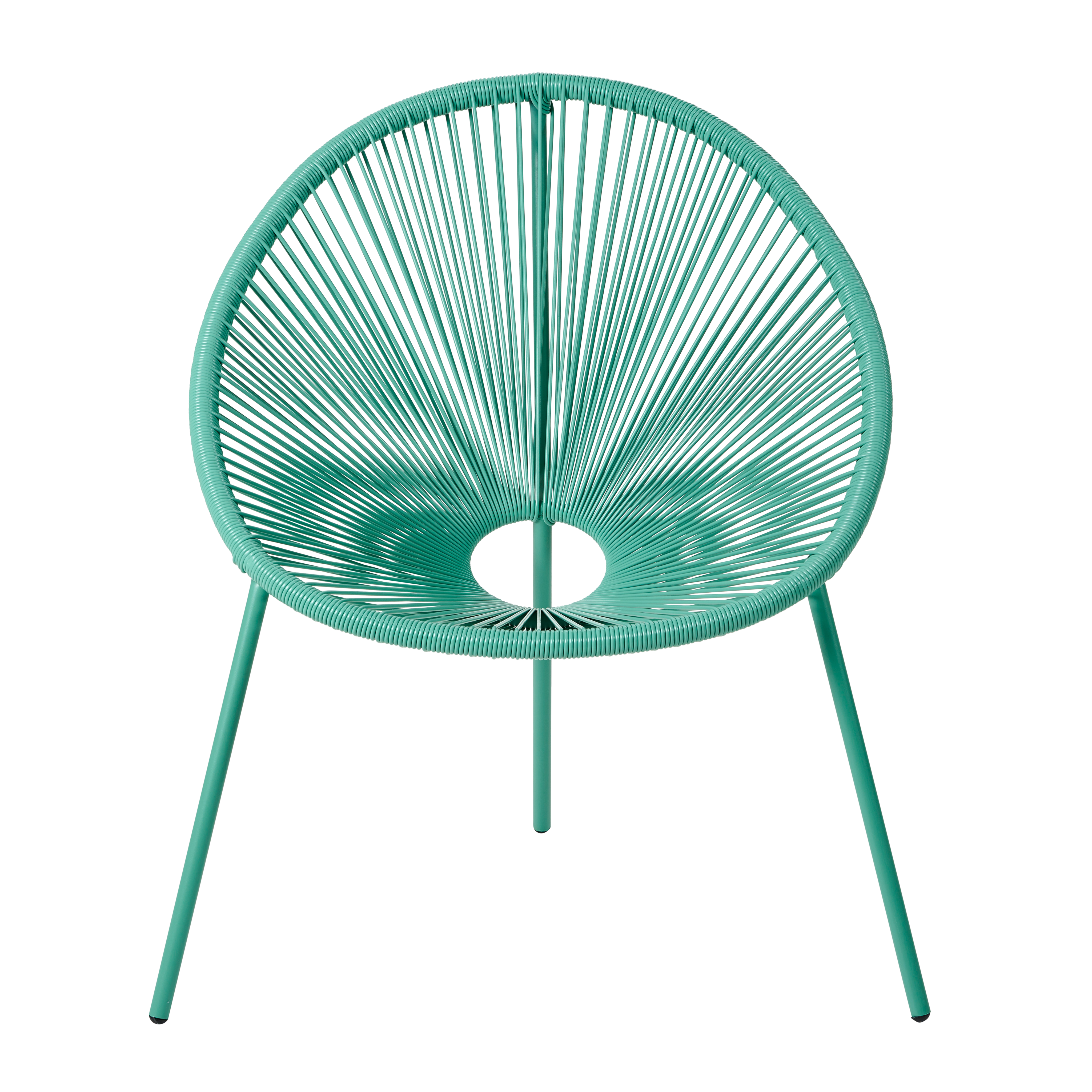 ACAPULCO Lounge stoel aquaH 82 x B 75 x D 69 cm - CASA