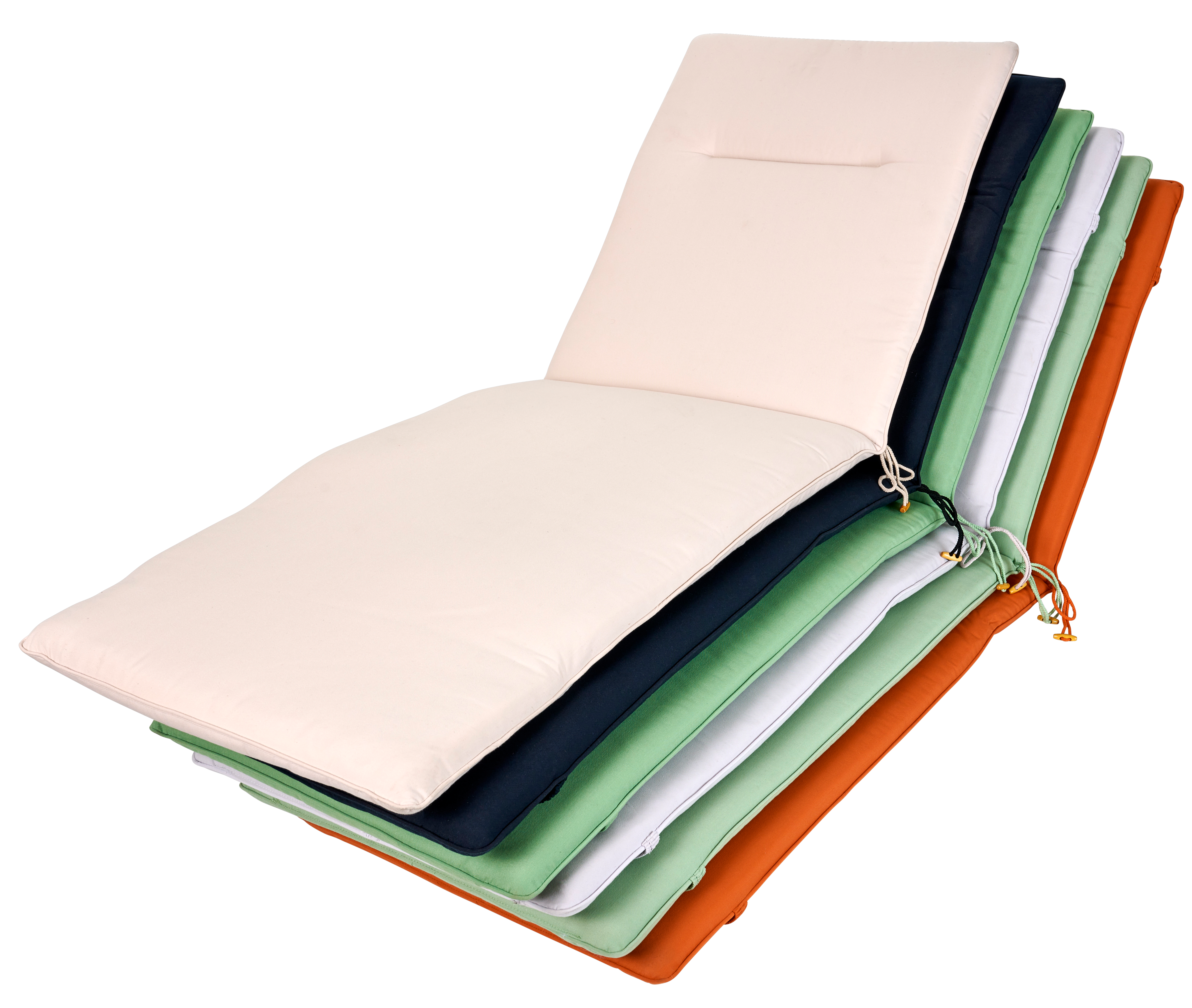 AZUR Tuinkussen voor ligbed groenH 4 x B 60 x L 178 cm