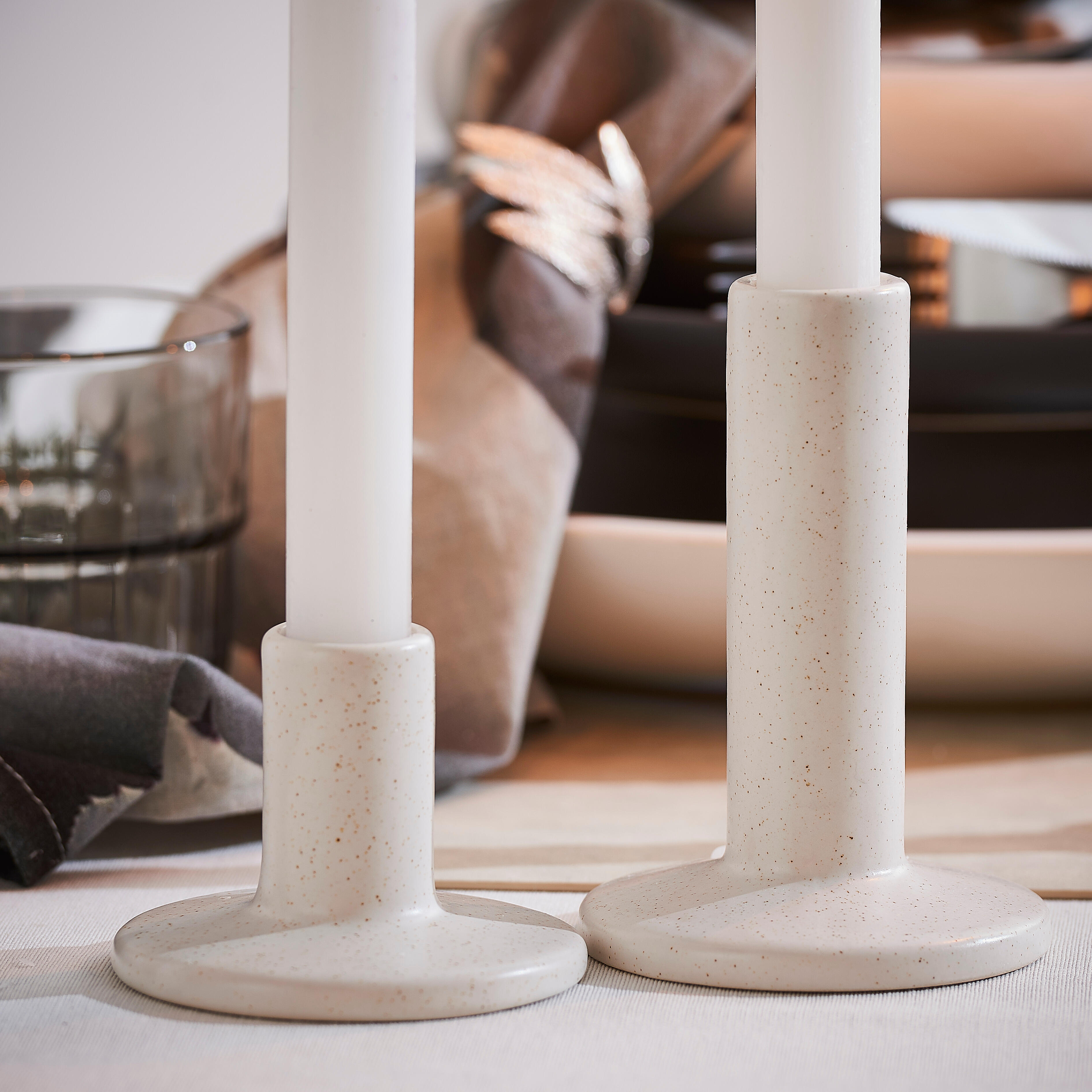 NORDI Kandelaar witH 12 cm - Ø 2,2 cm - CASA