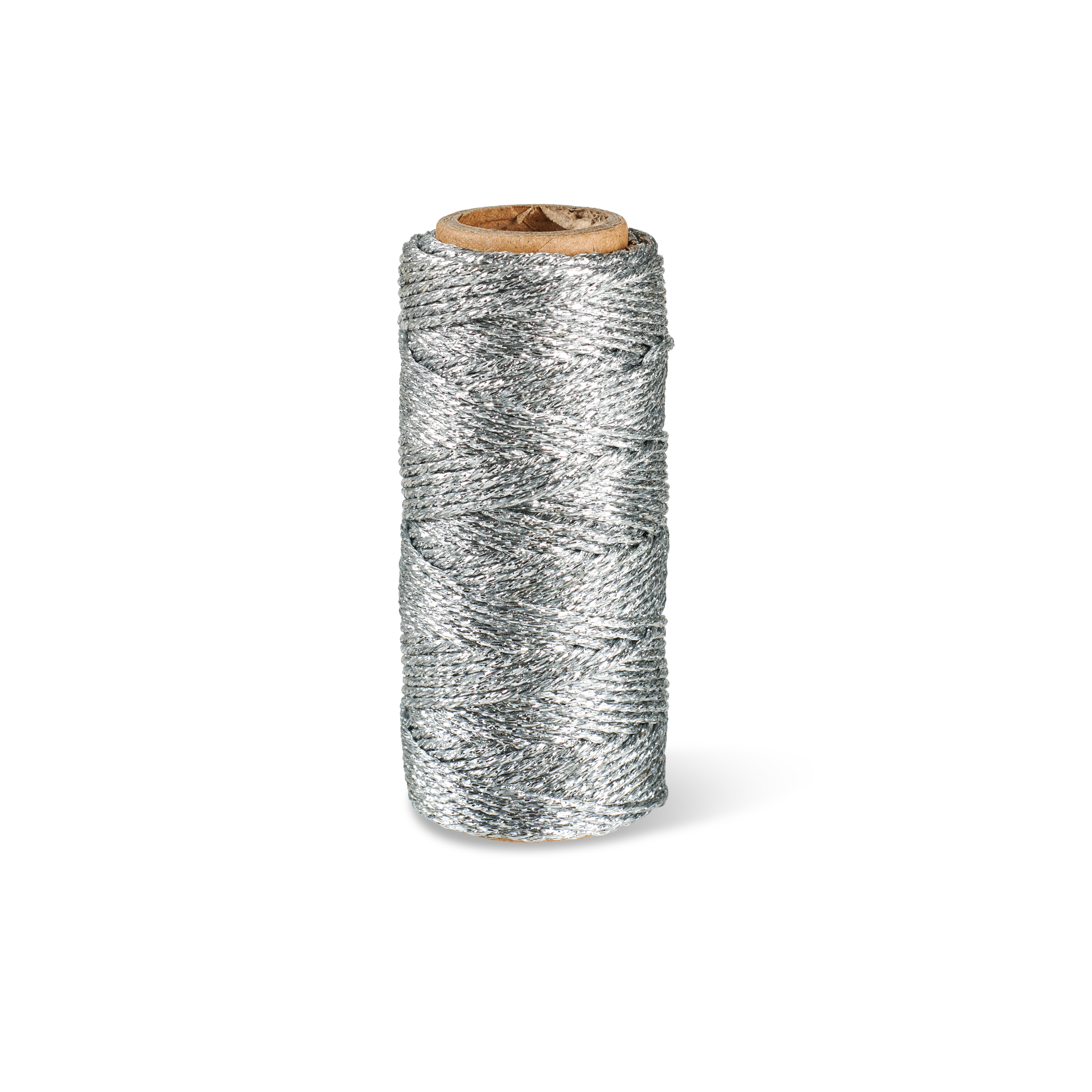 FLASHY Glitterkoord zilverL 2500 cm