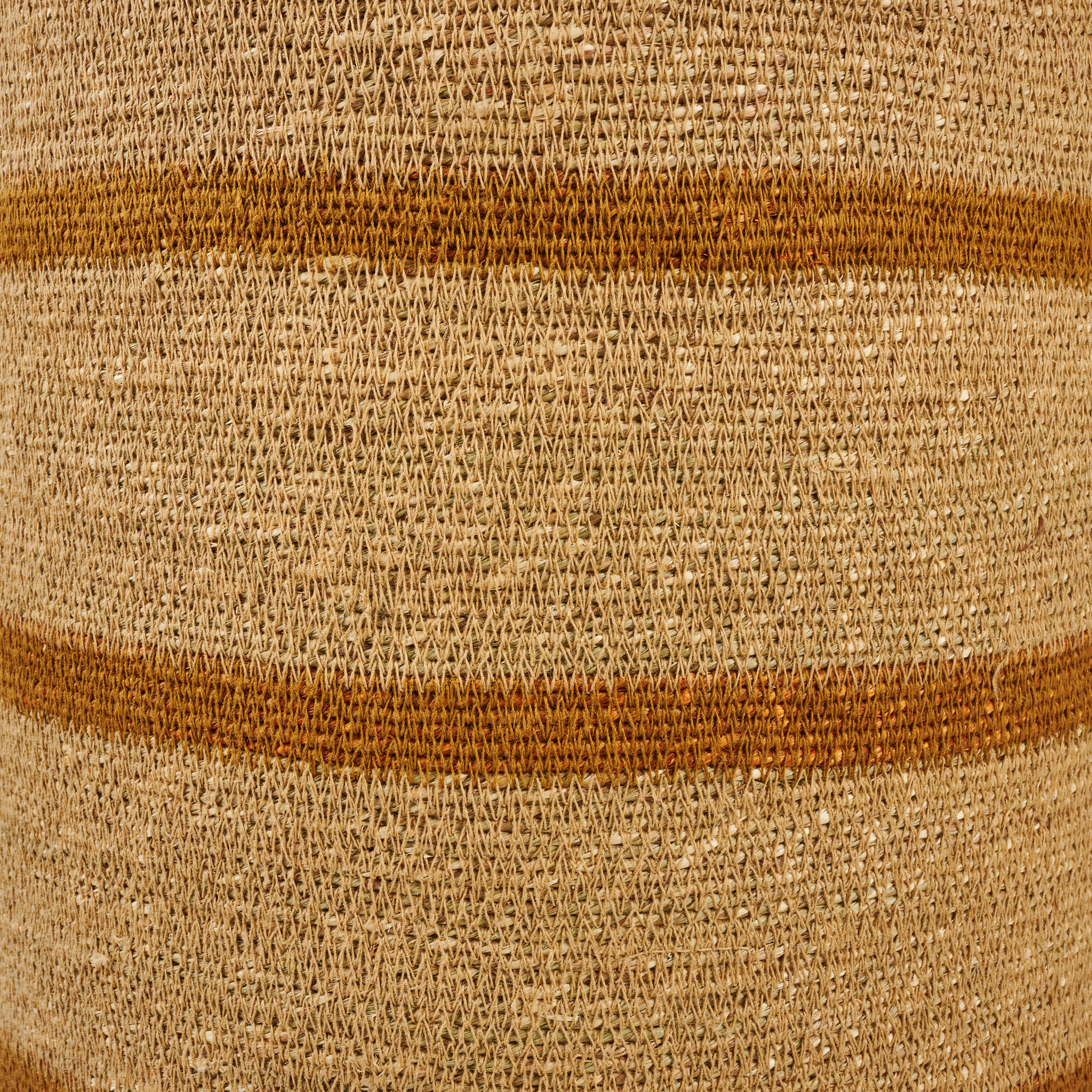 MARTHE Mand L met deksel naturel, okerH 55 cm - Ø 34 cm