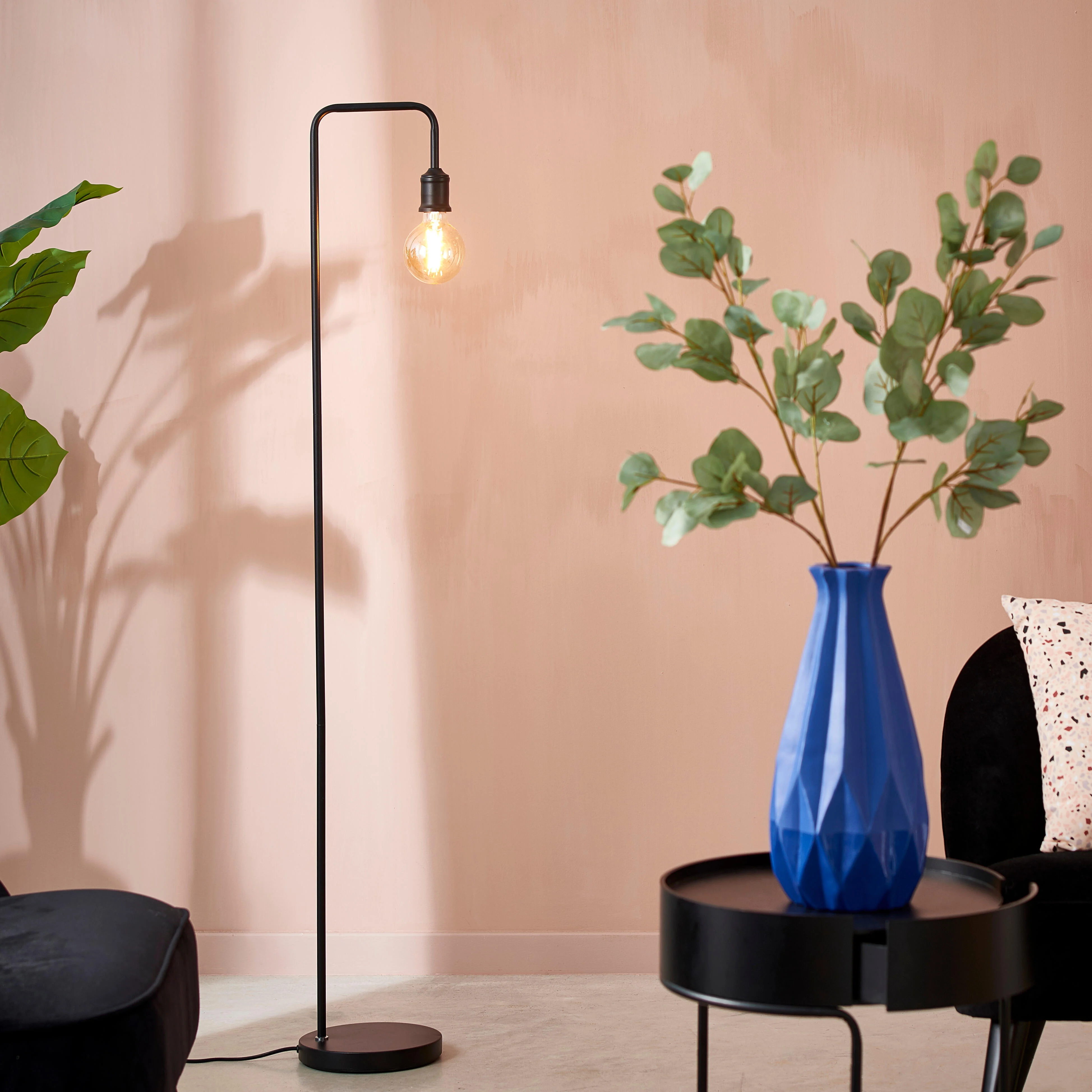 ARCHE Staanlamp zwartH 142 cm