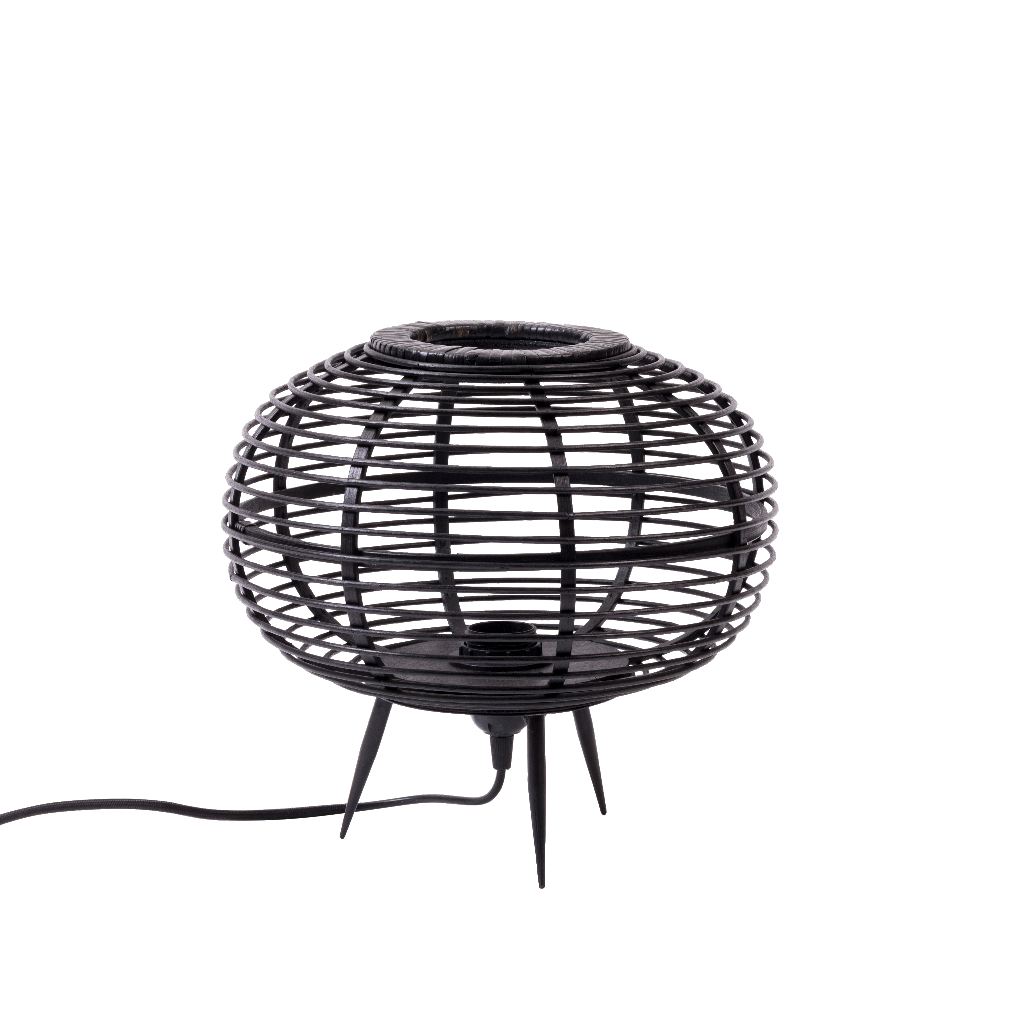 ZANZI Tafellamp E27 zwartH 29 cm - Ø 30 cm