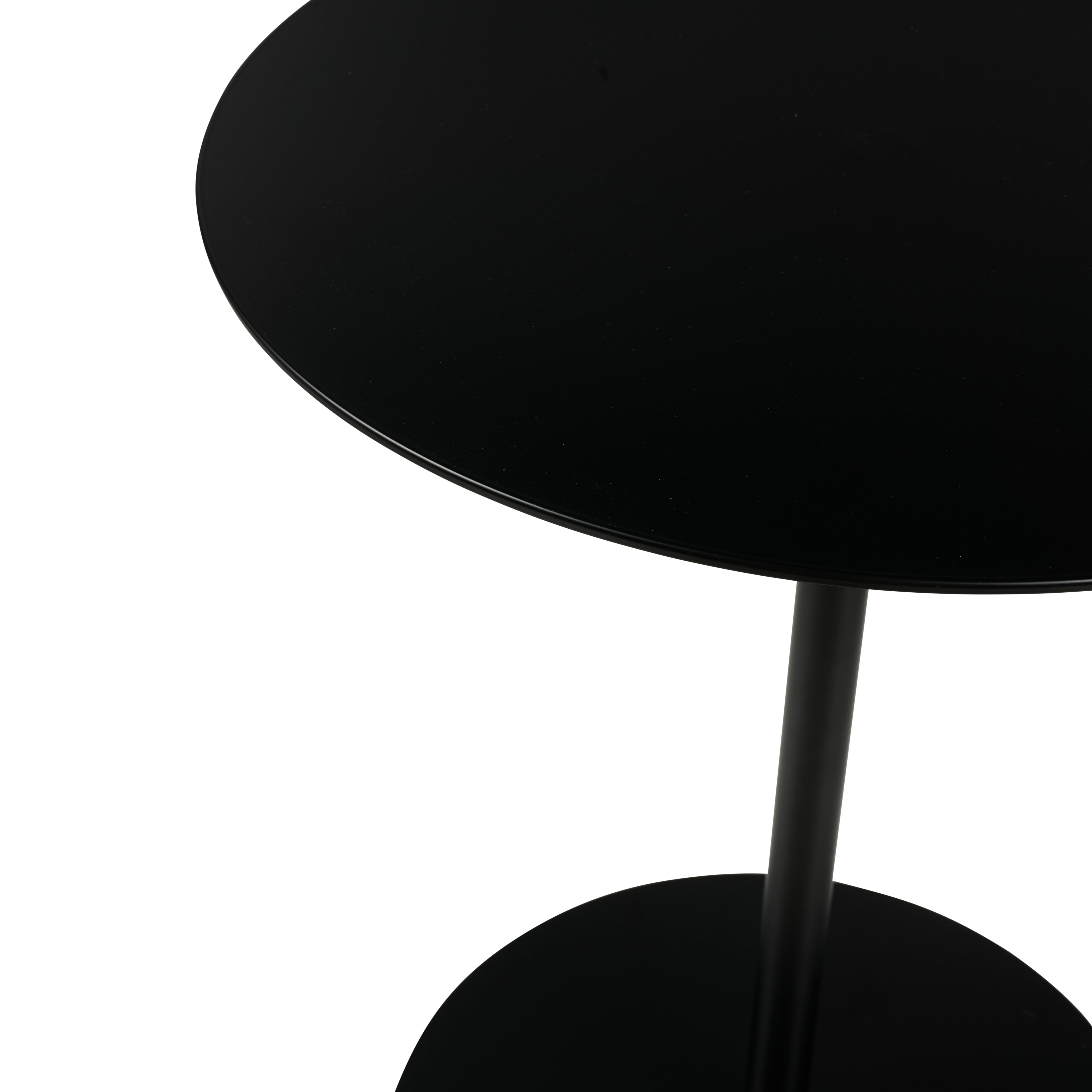 NERO Bijzettafel zwartH 47 cm - Ø 40 cm