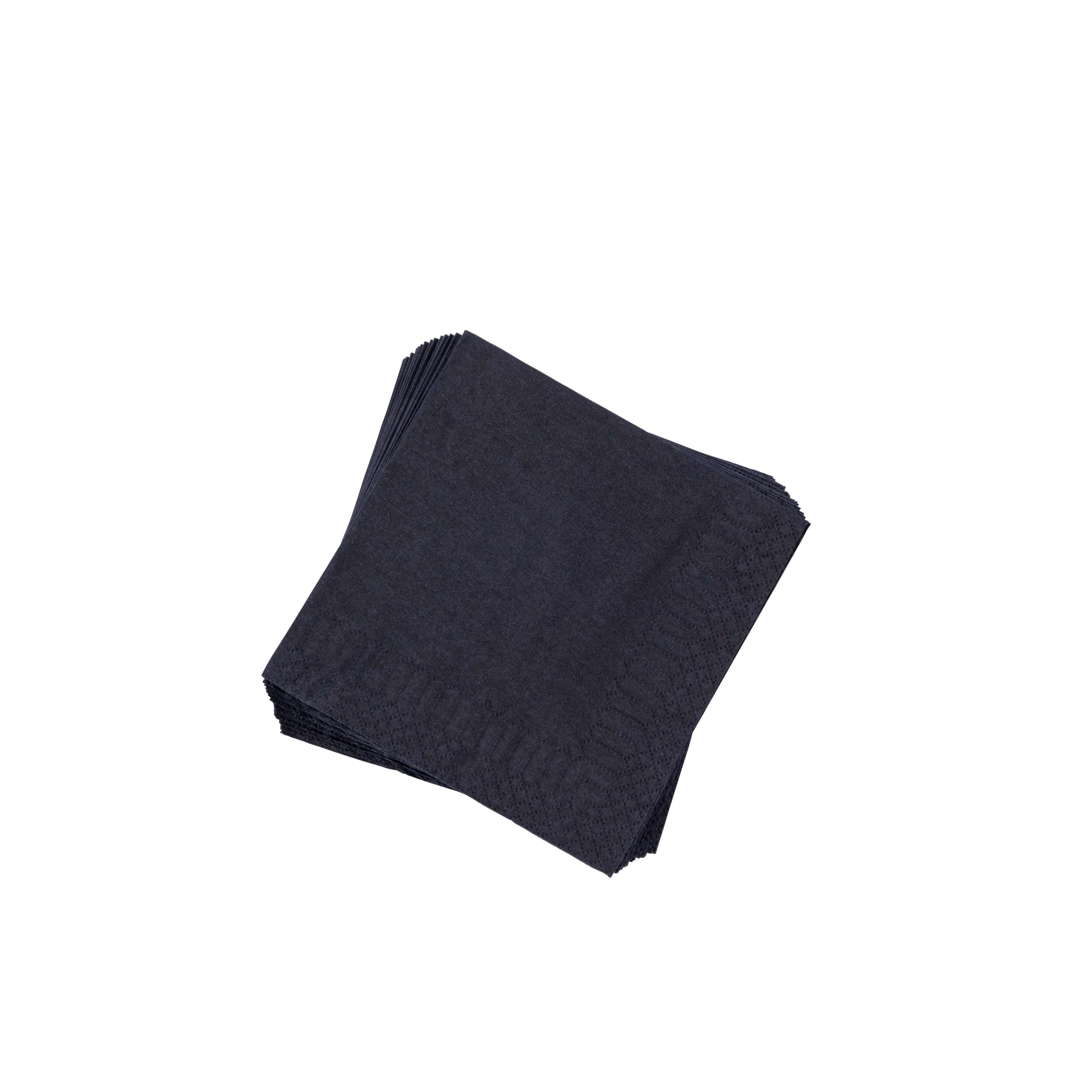 UNI Set van 20 servetten zwartB 25 x L 25 cm