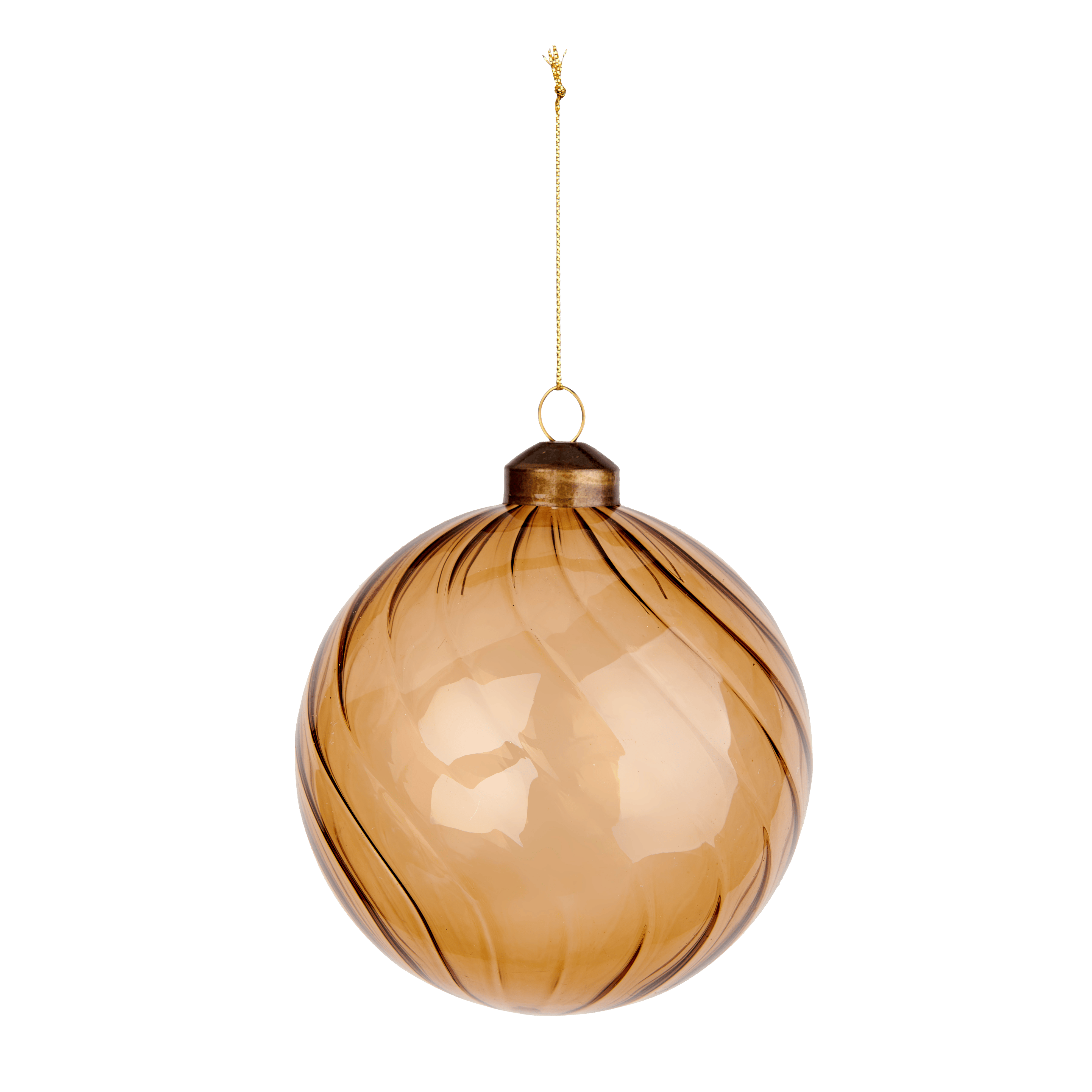 ARIO Kerstbal bruinØ 10 cm - CASA