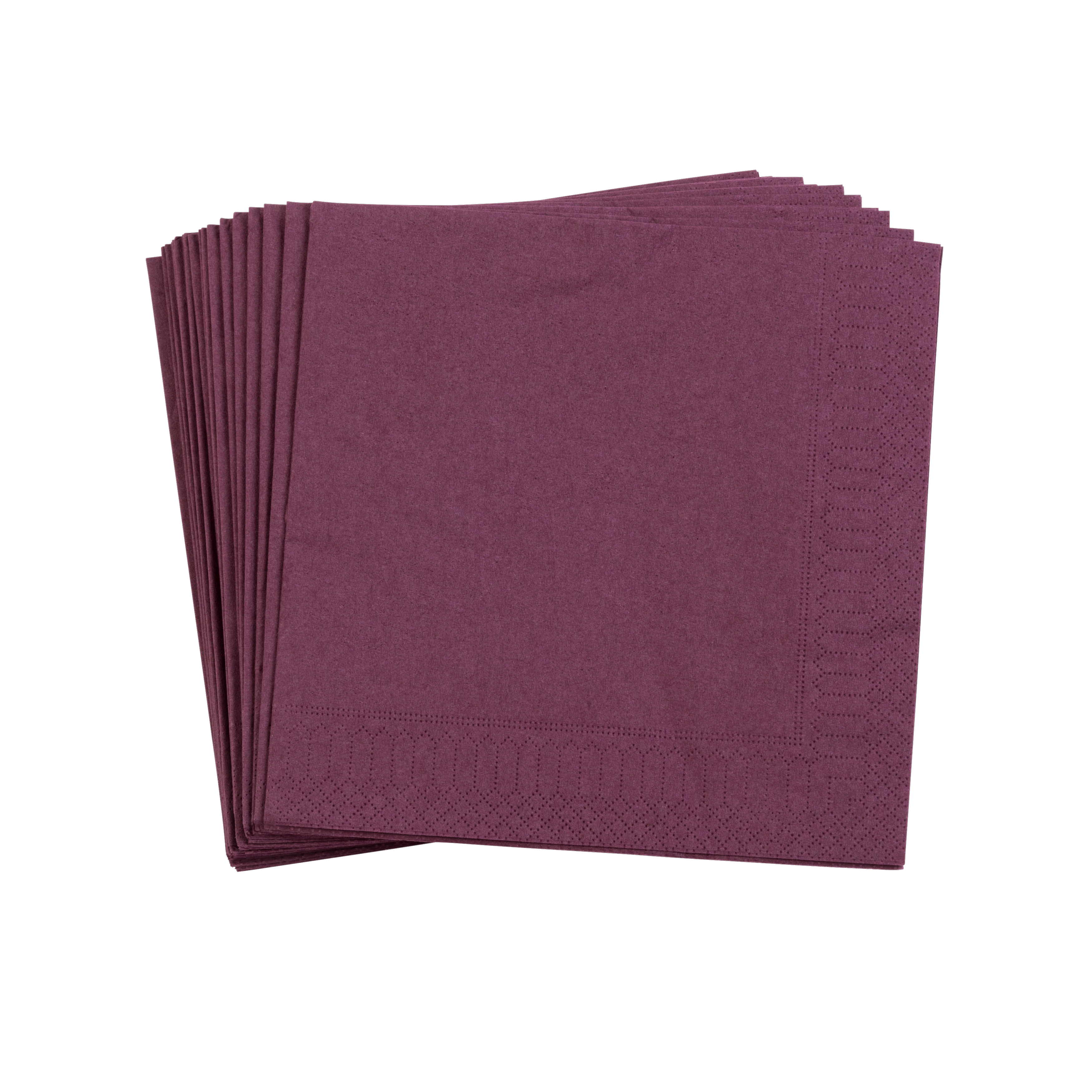UNI Set van 20 servetten roodB 33 x L 33 cm