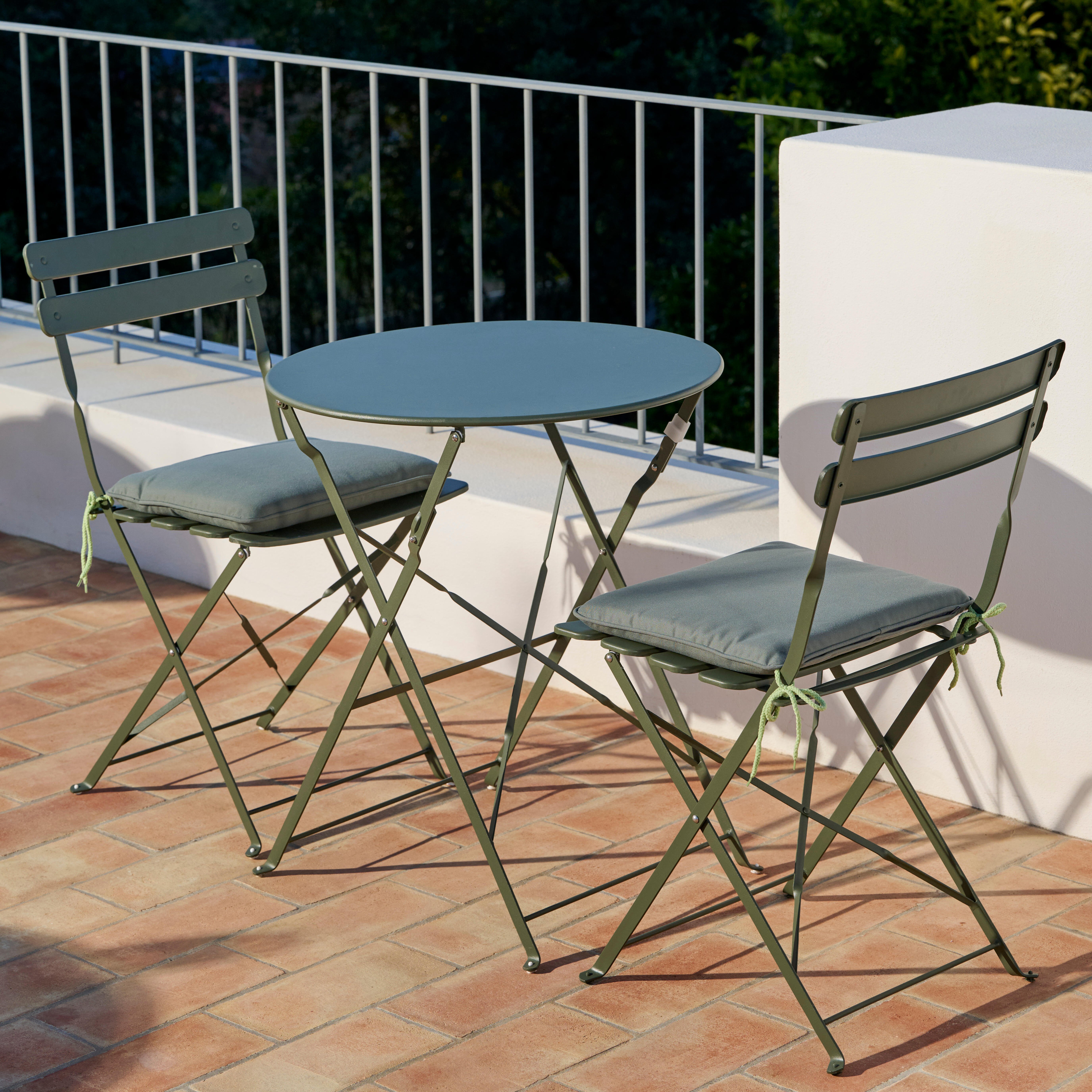 IMPERIAL Bistroset rond kakiH 71 cm - Ø 60 cm - CASA