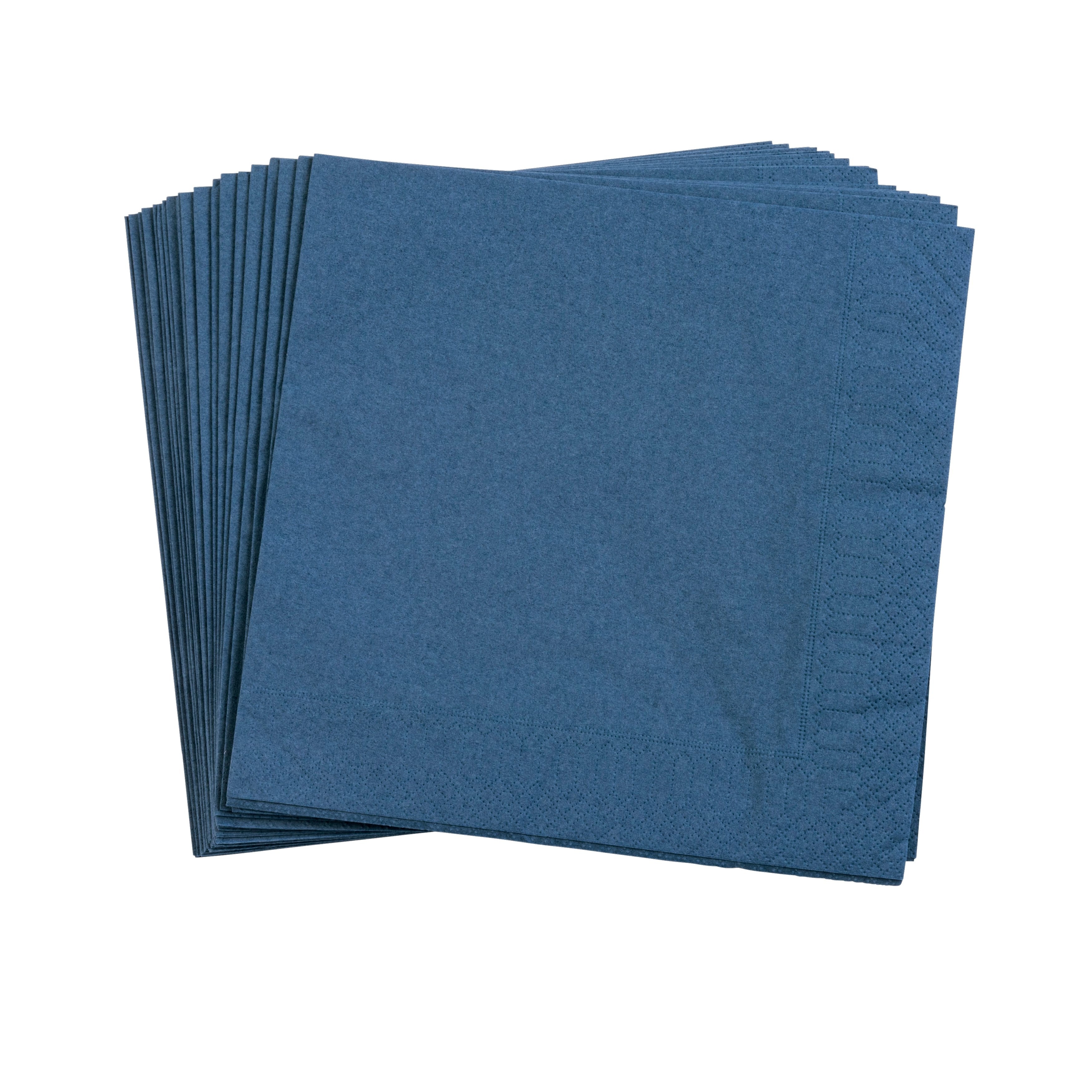UNI Set van 20 servetten donkerblauwB 40 x L 40 cm
