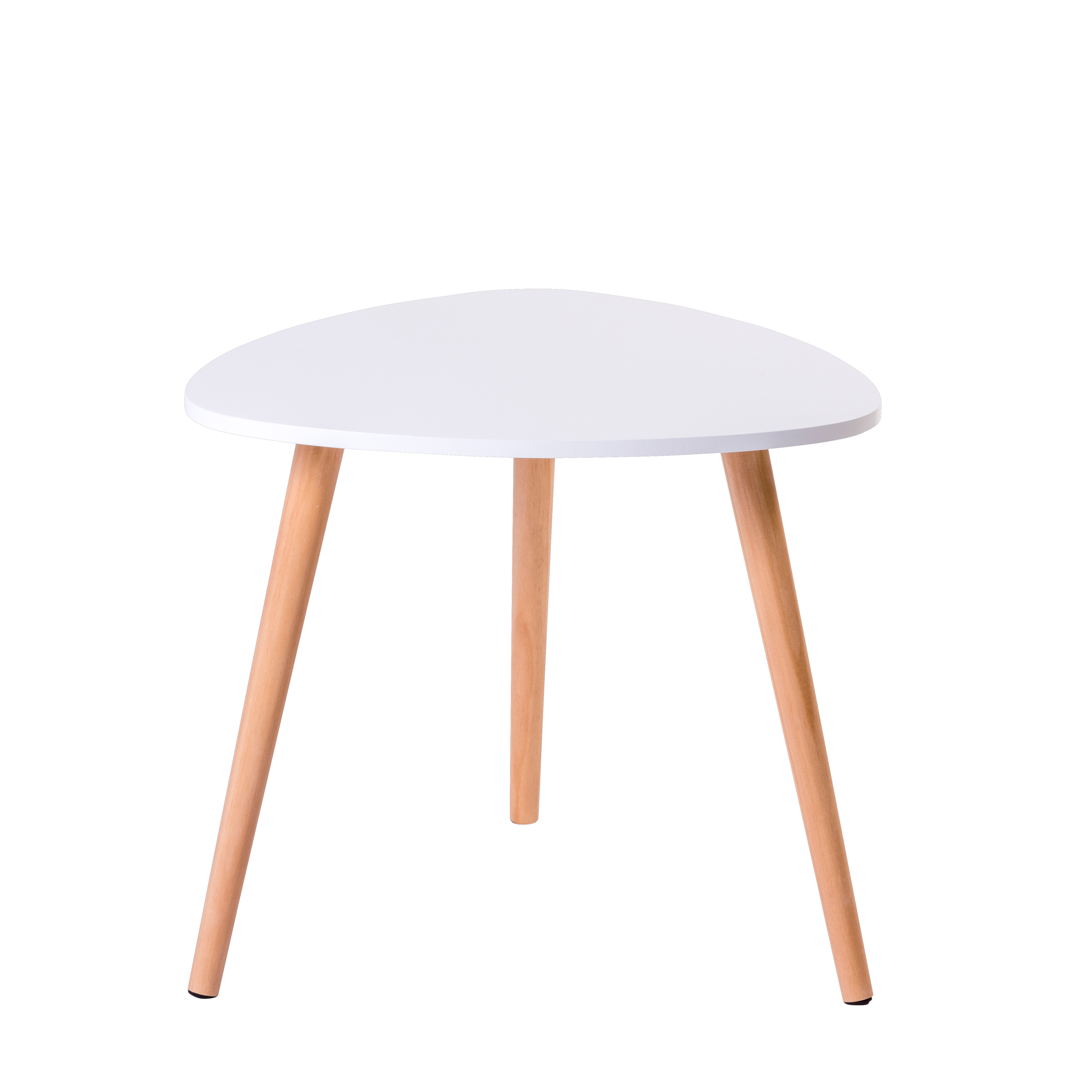 BELLIOT Bijzettafel wit, naturelH 42 cm - Ø 48 cm