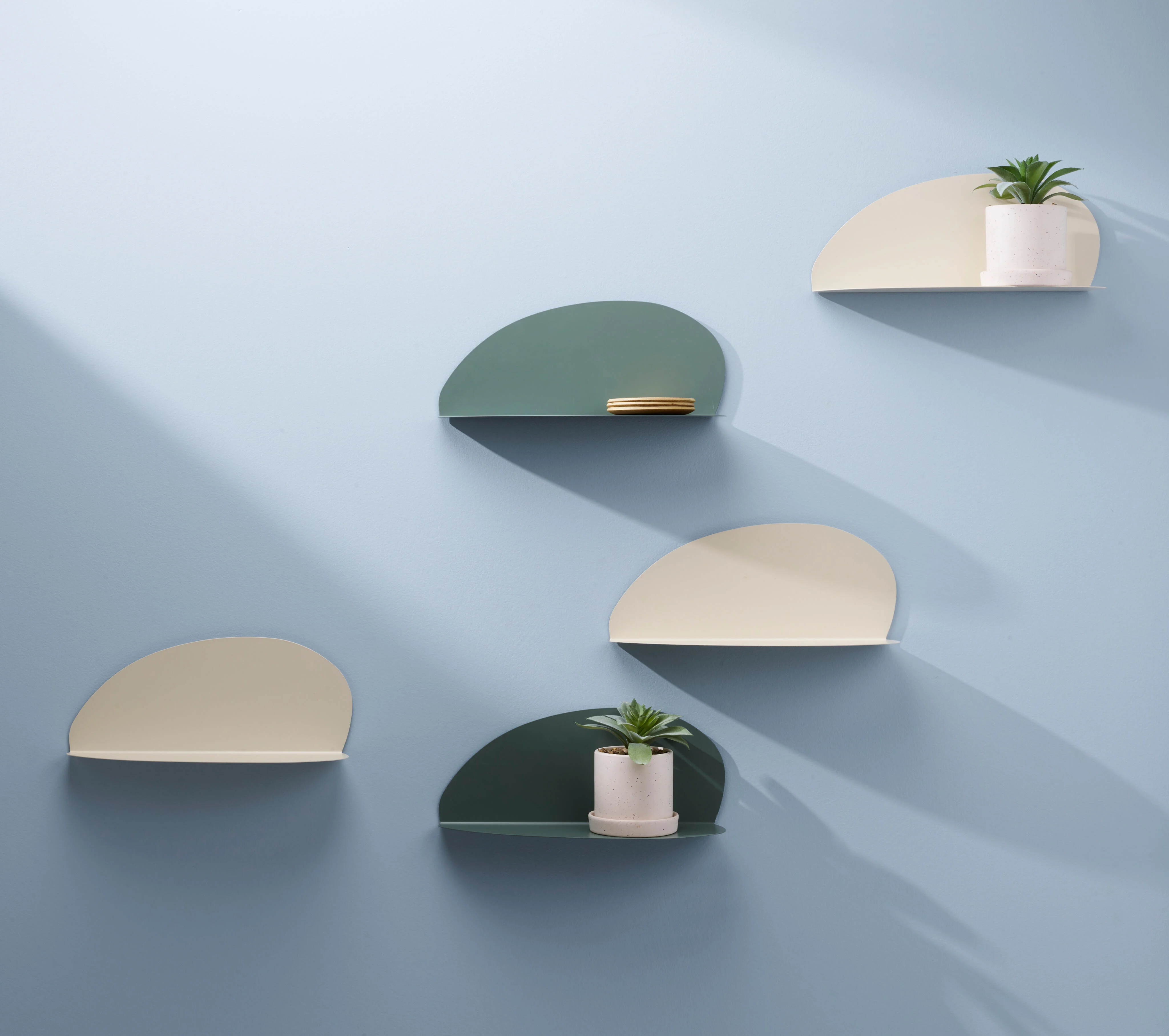 MILLY Wandplank groenH 15 x L 37 x D 12 cm