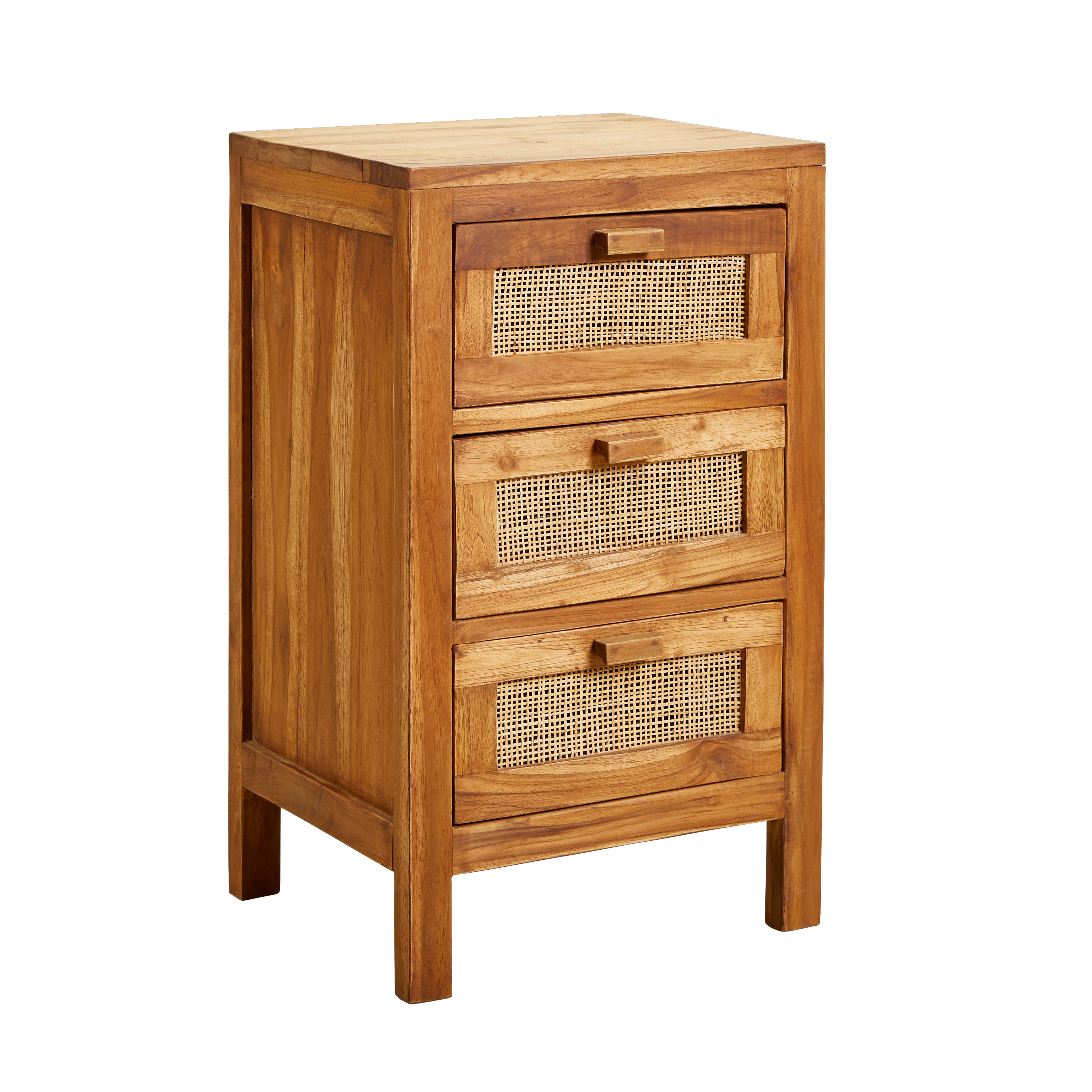 TECK 3-laden kast naturelH 68 x B 33 x D 39 cm