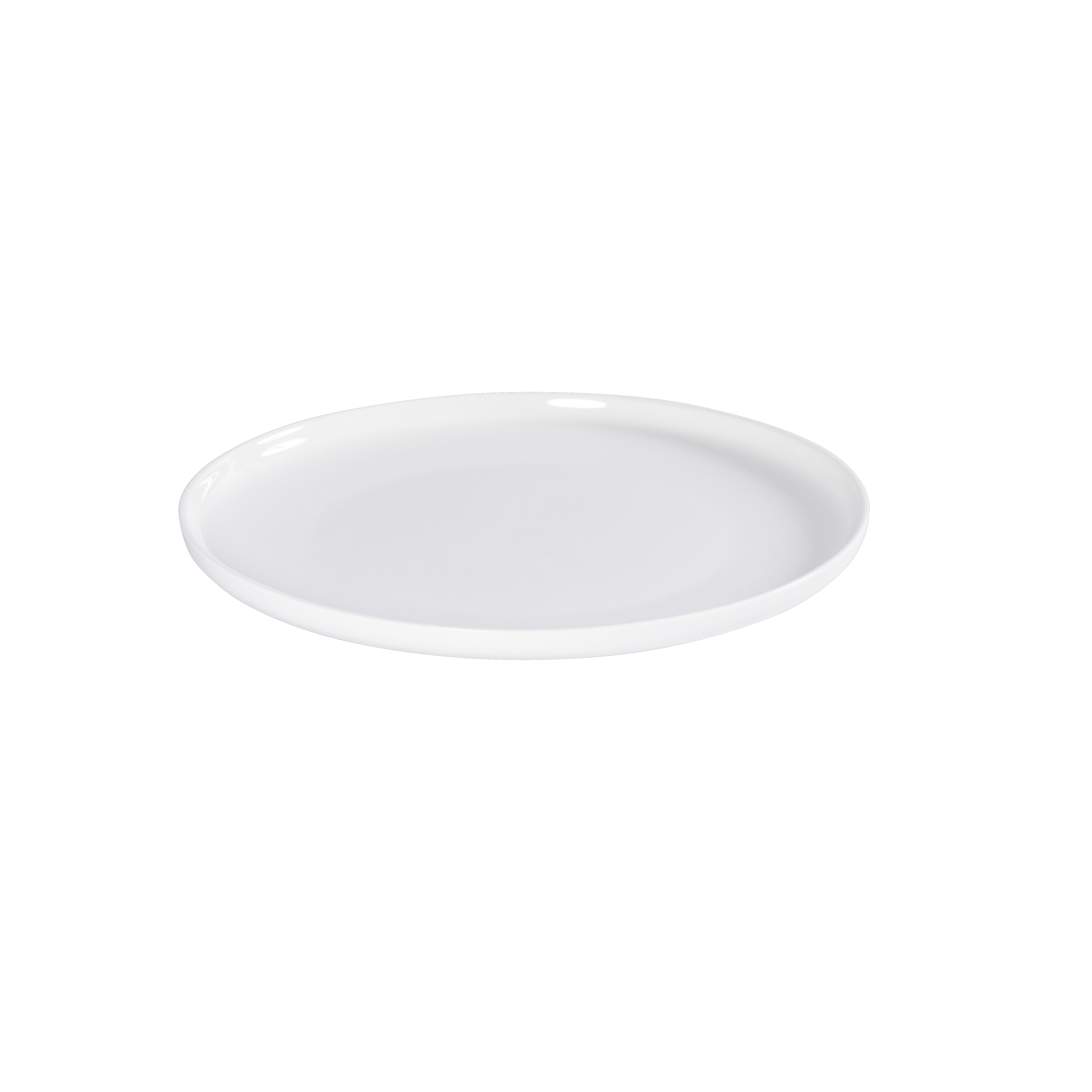MOON Bord wit - set van 4 H 2 cm - Ø 28 cm