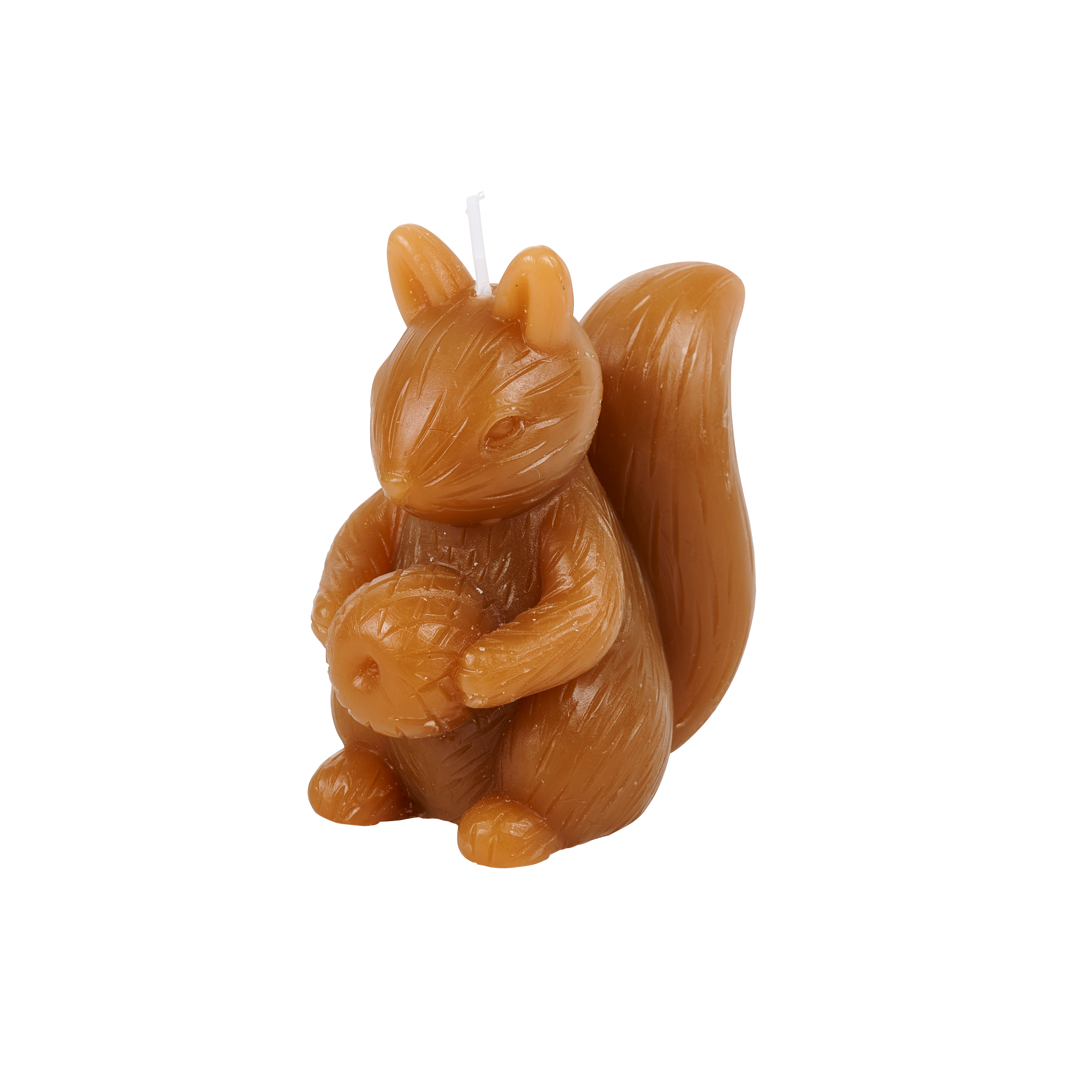 SQUIRREL Kaars eekhoorn bruinH 9 x B 5 x L 8 cm