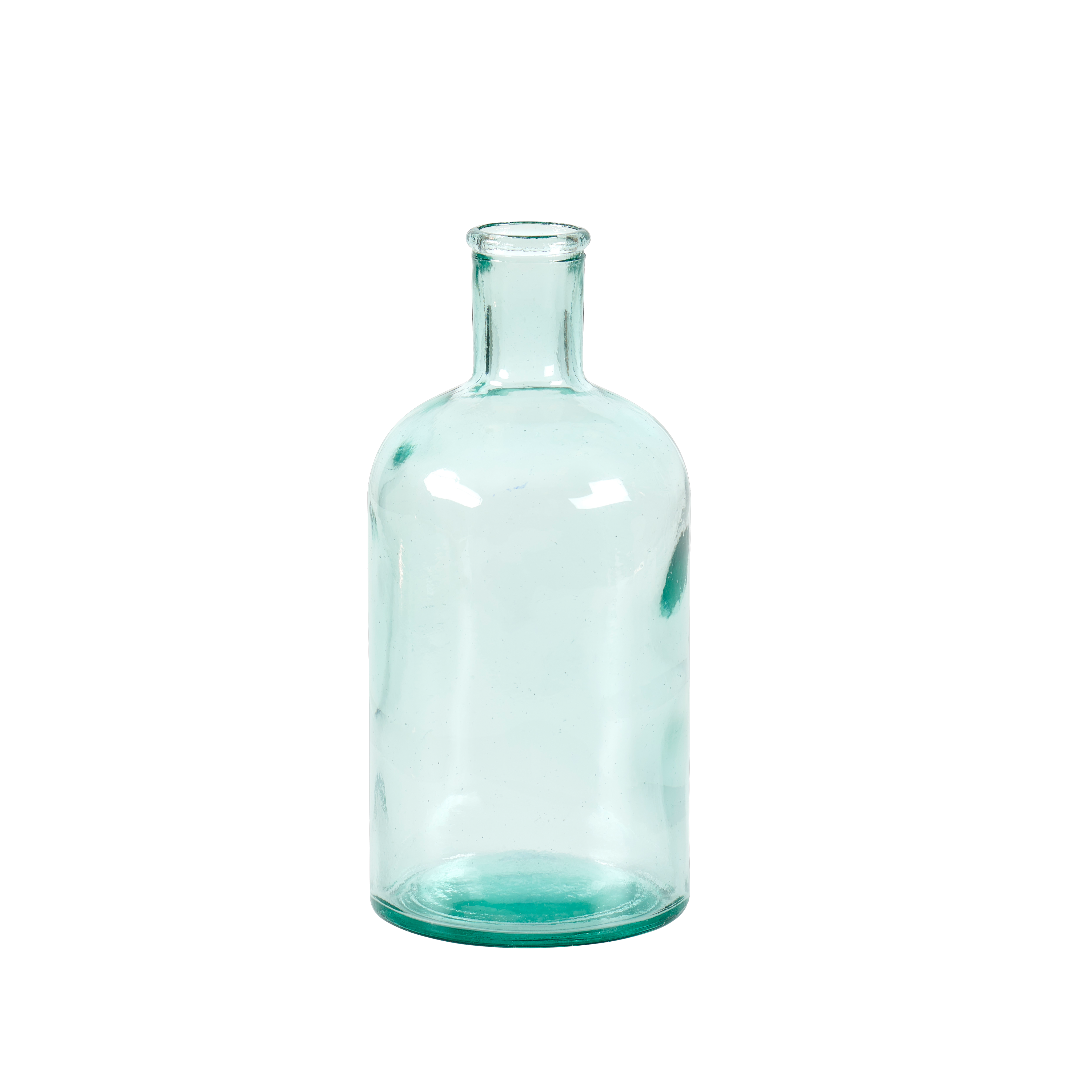 RETRO Flesvaas transparantH 18,5 cm - Ø 9 cm
