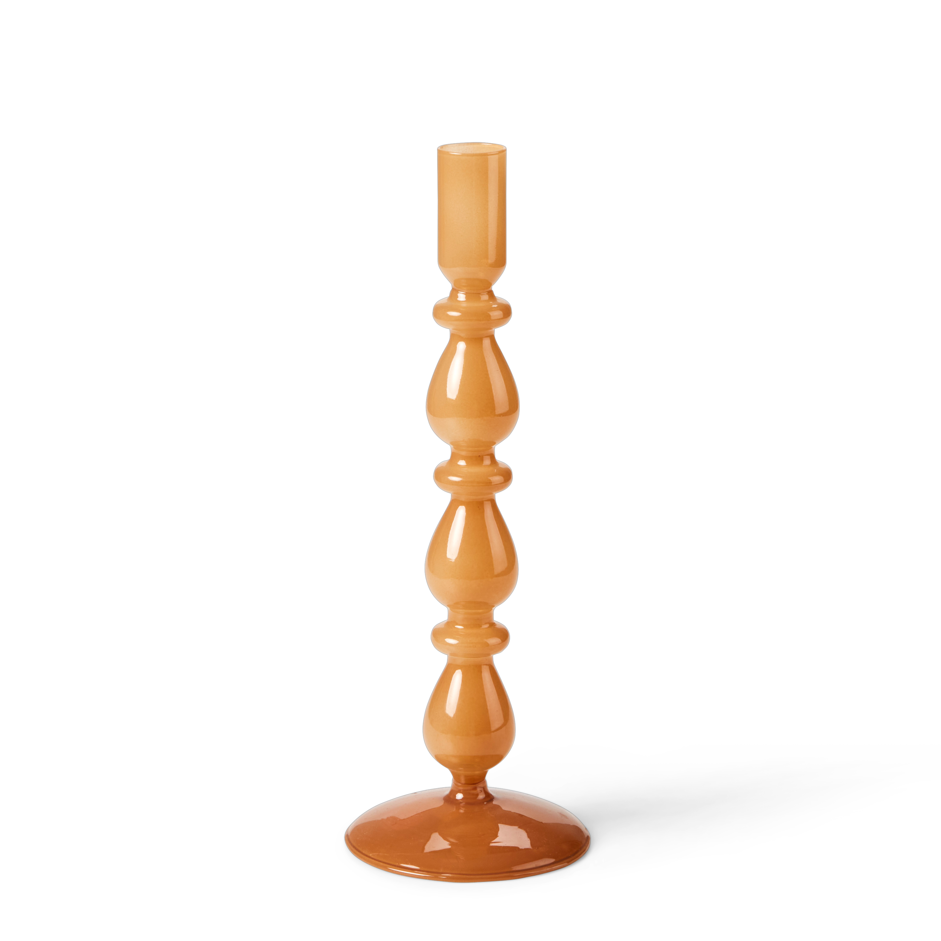 ISA Kandelaar bruin opaal bruinH 24,5 cm - Ø 9 cm
