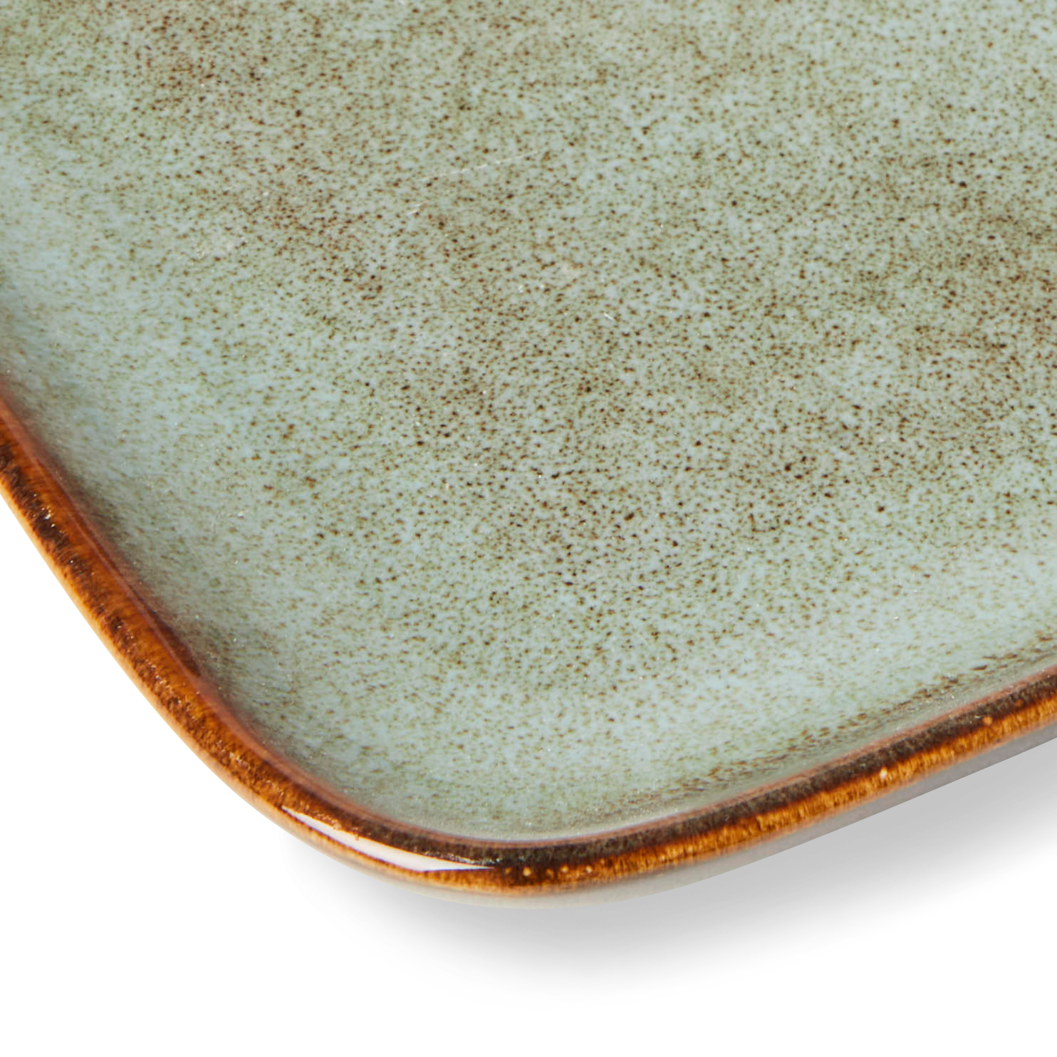 COZY GREEN Bord groen - set van 4 B 15 x L 25,5 cm