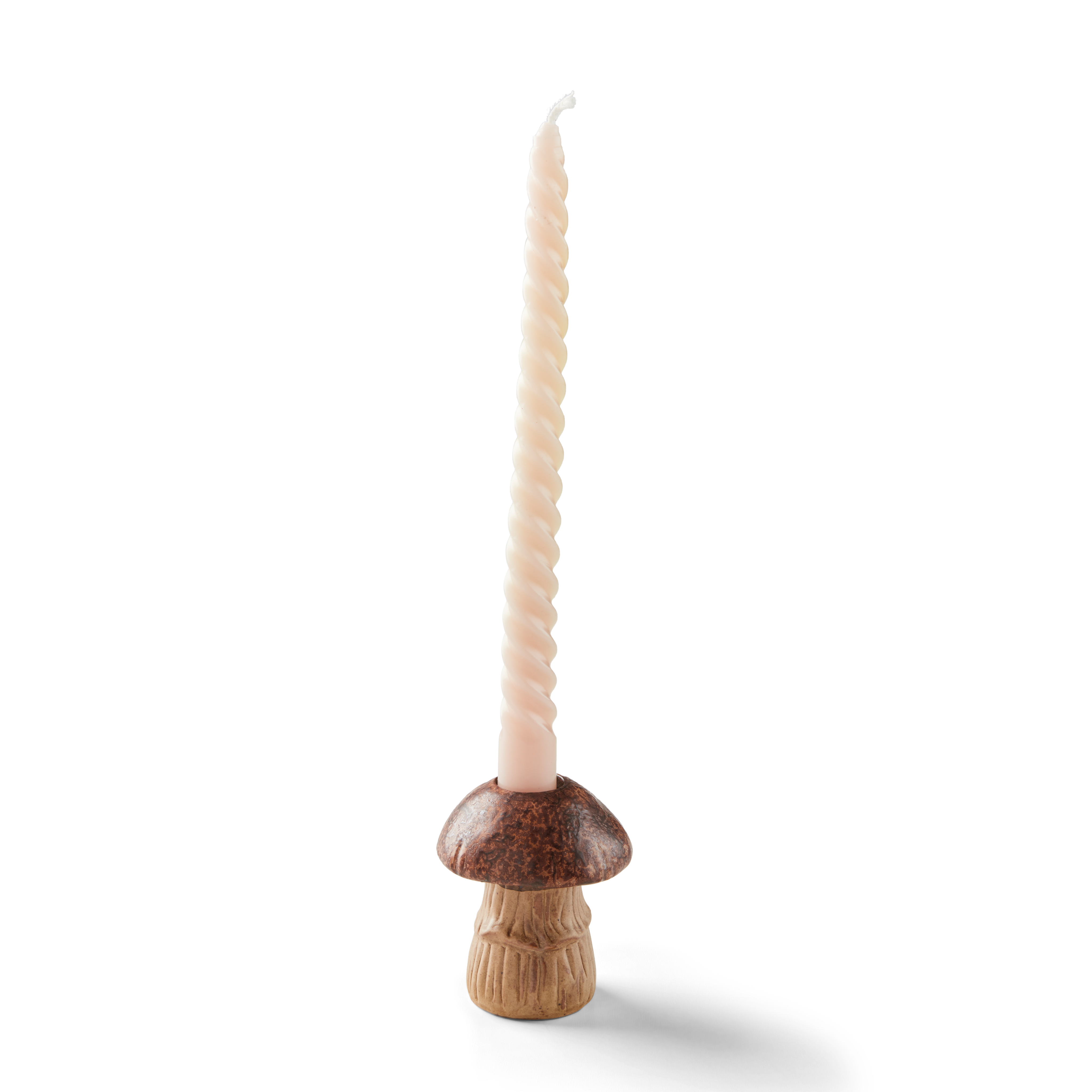 FUNGI Kandelaar bruinH 7,7 cm - Ø 6,5 cm