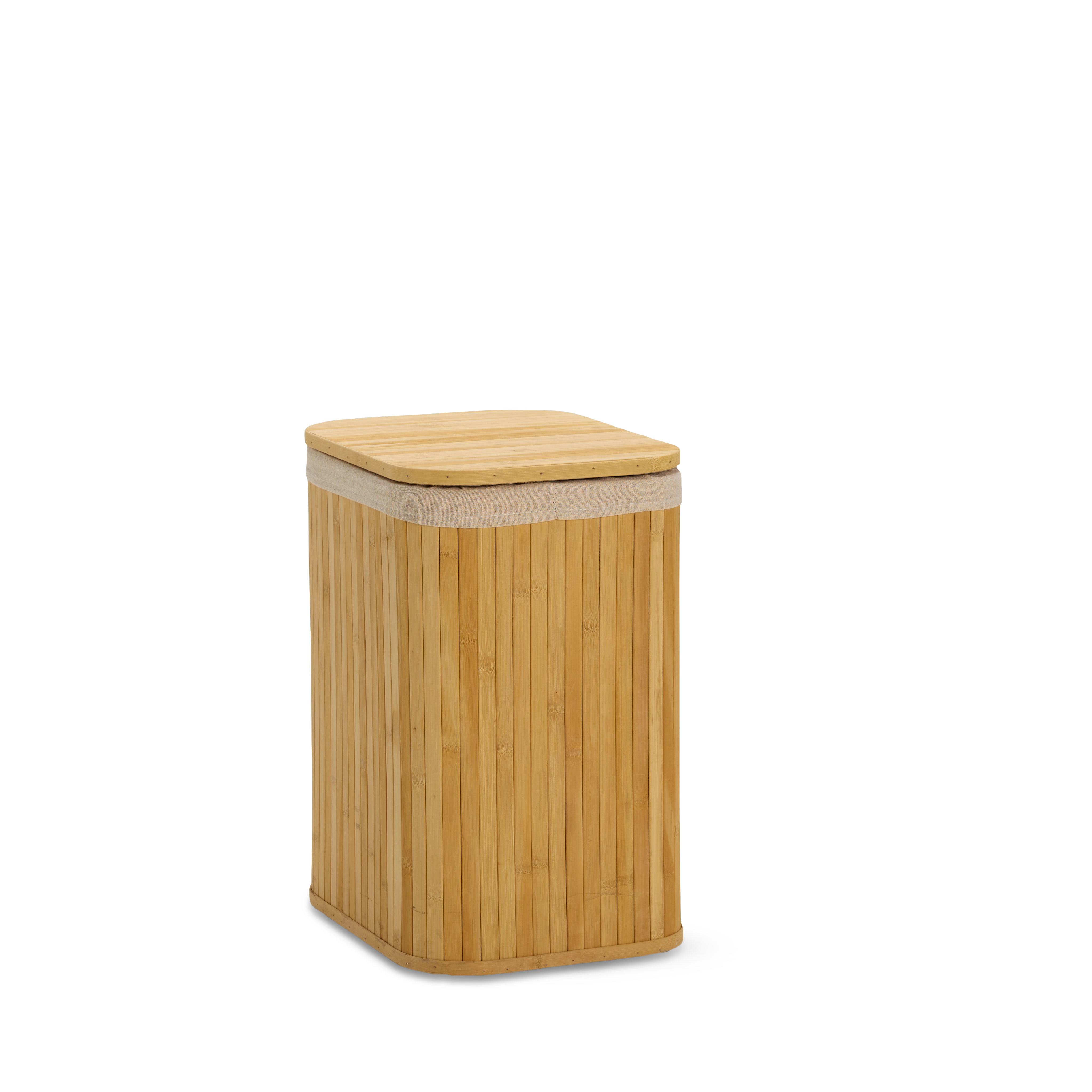 BAMBUZA Linnenmand naturelH 47 x B 36,5 x D 28,5 cm - CASA