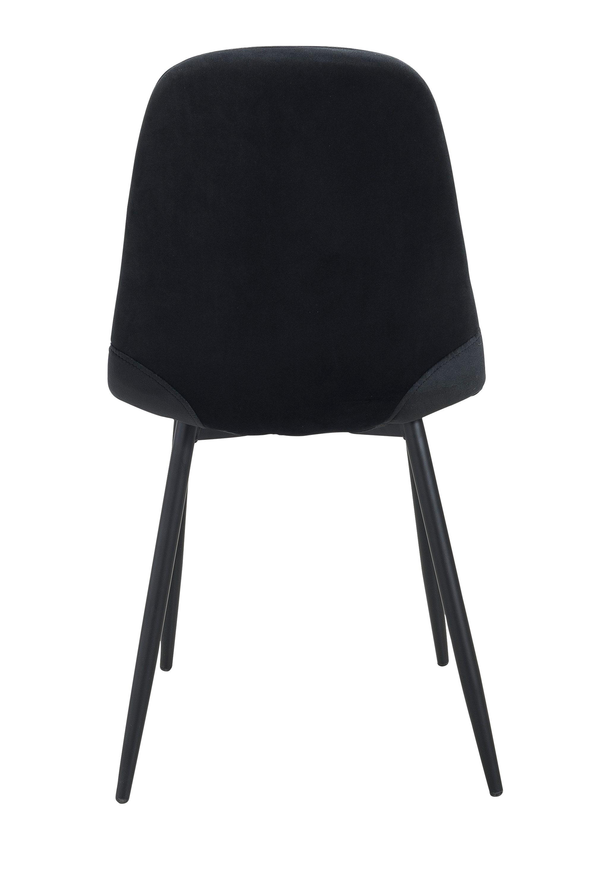 SILKE Eetkamerstoel zwartH 86,5 x B 52 x D 41 cm