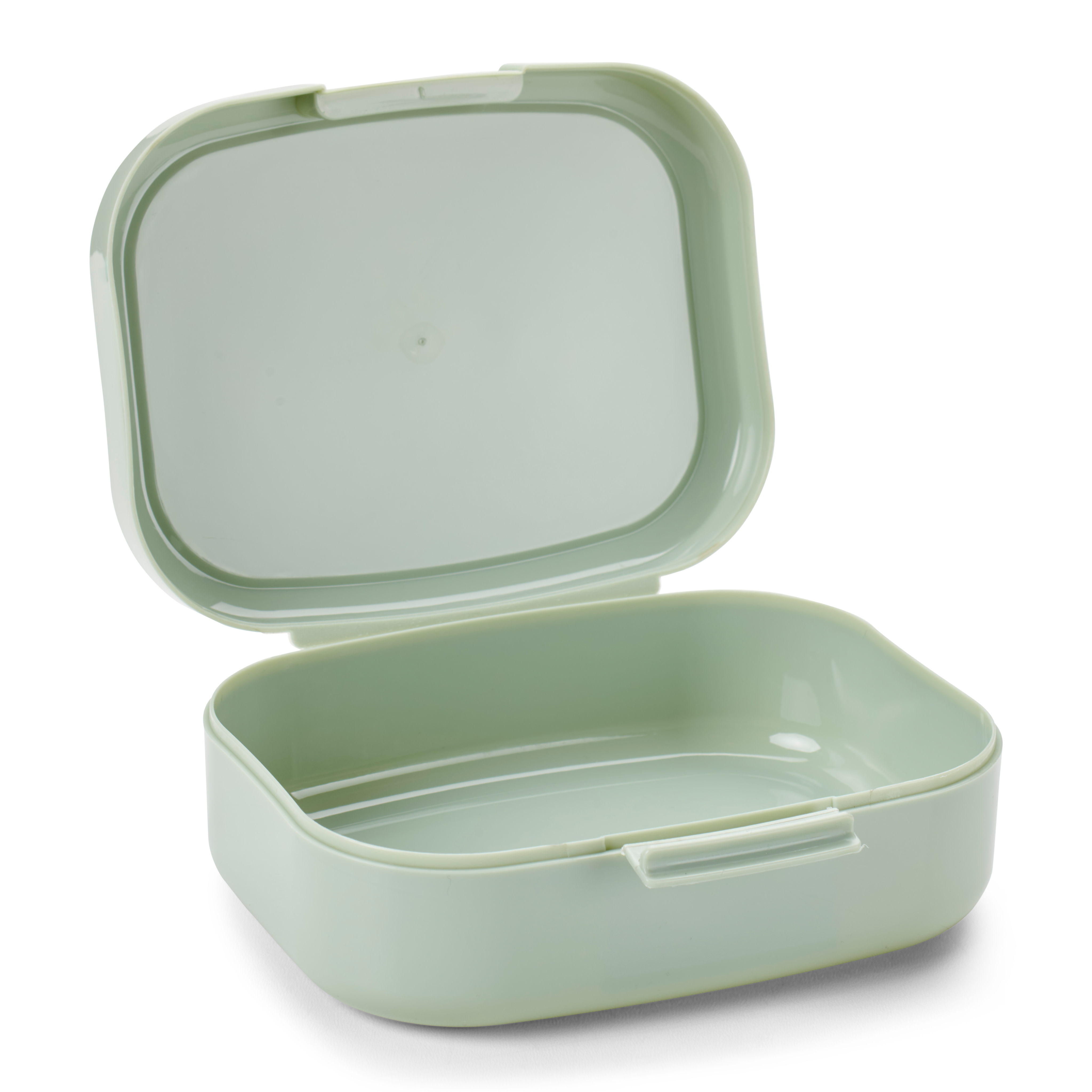 FRESHMOOD Lunchdoos met clip seafoam+print Loulou sea foamH 6,5 x B 16 x D 13 cm