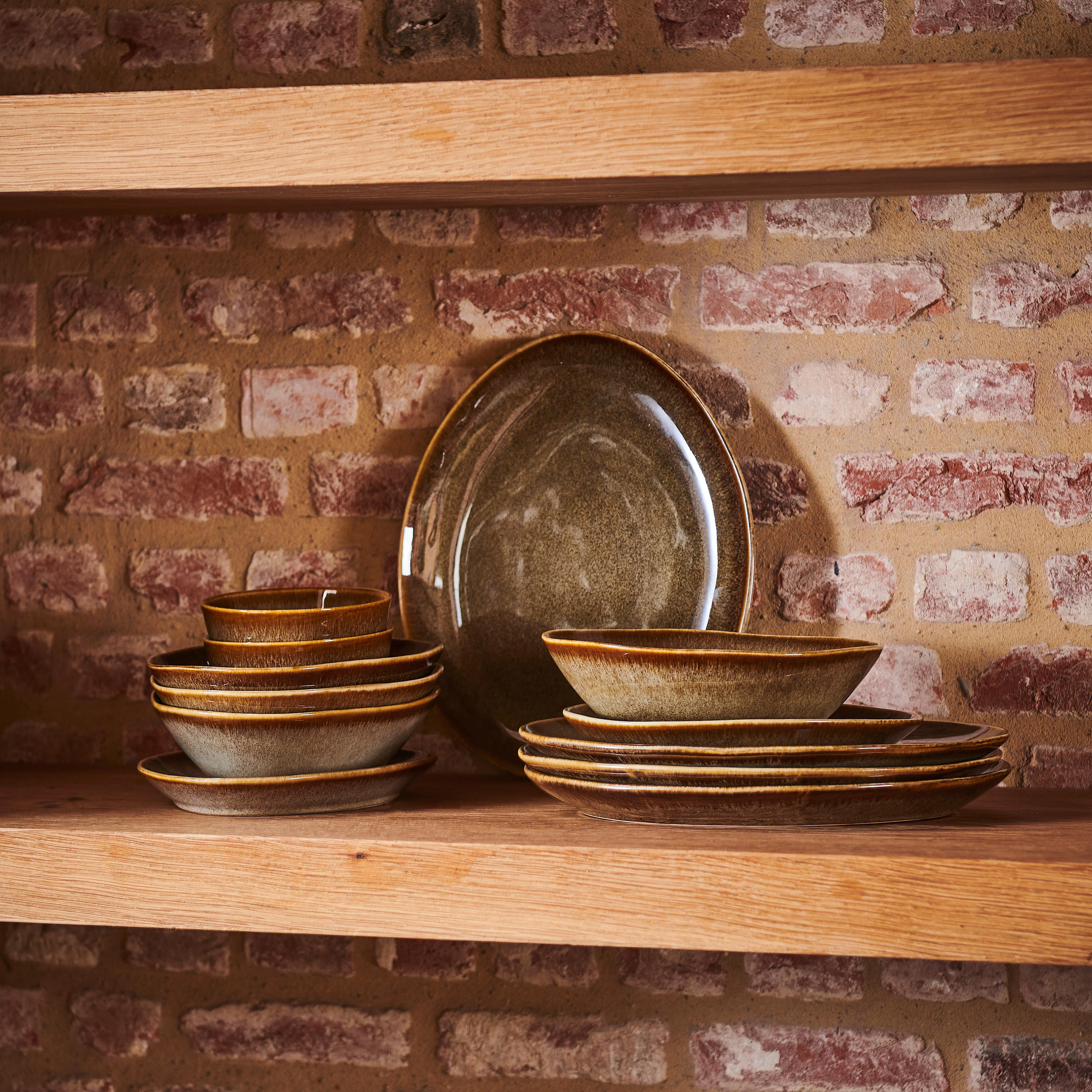 COZY Bowl 38 CL bruin - set van 4 H 6,1 cm - Ø 12 cm