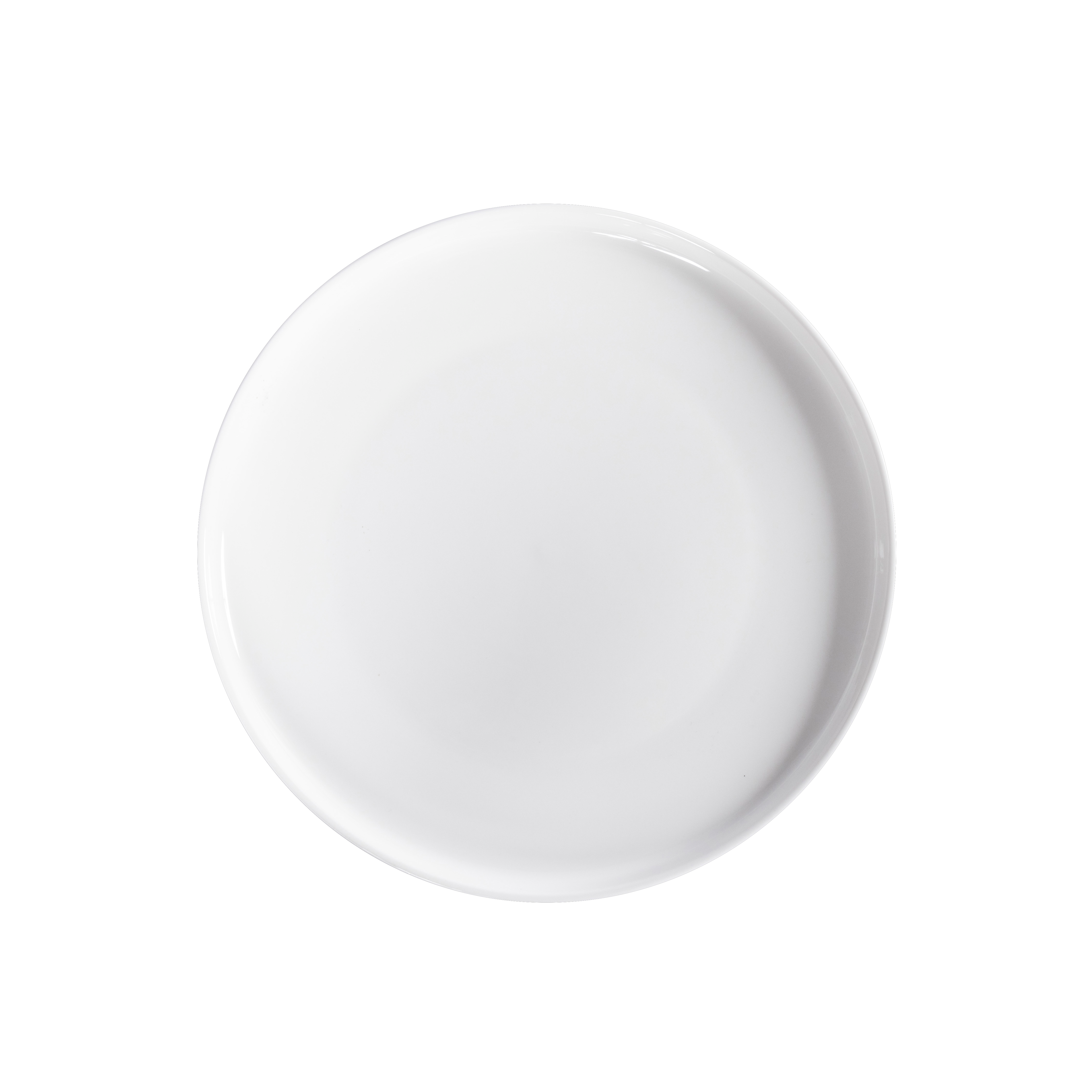 MOON Bord wit - set van 4 H 2 cm - Ø 28 cm