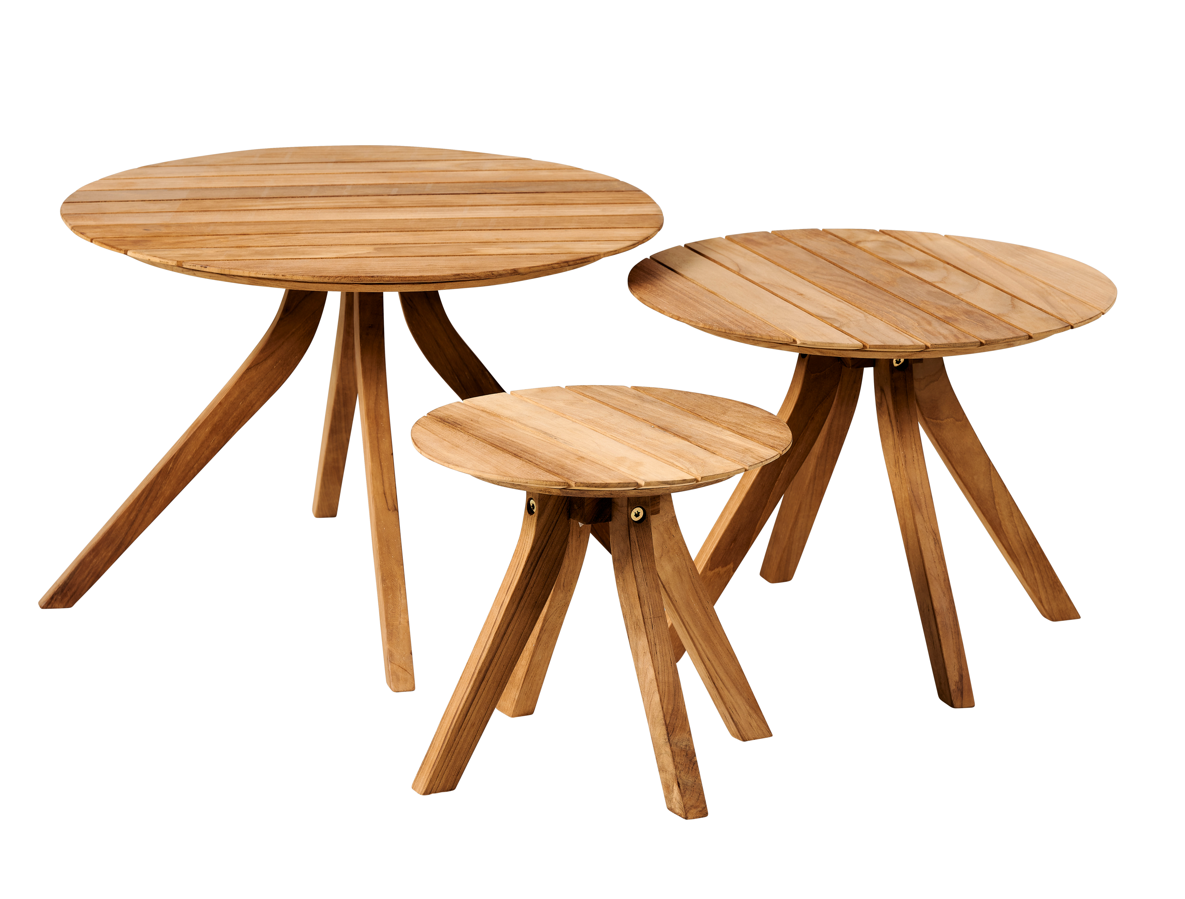 MARROW Lounge tafel naturelH 36 cm - Ø 48 cm