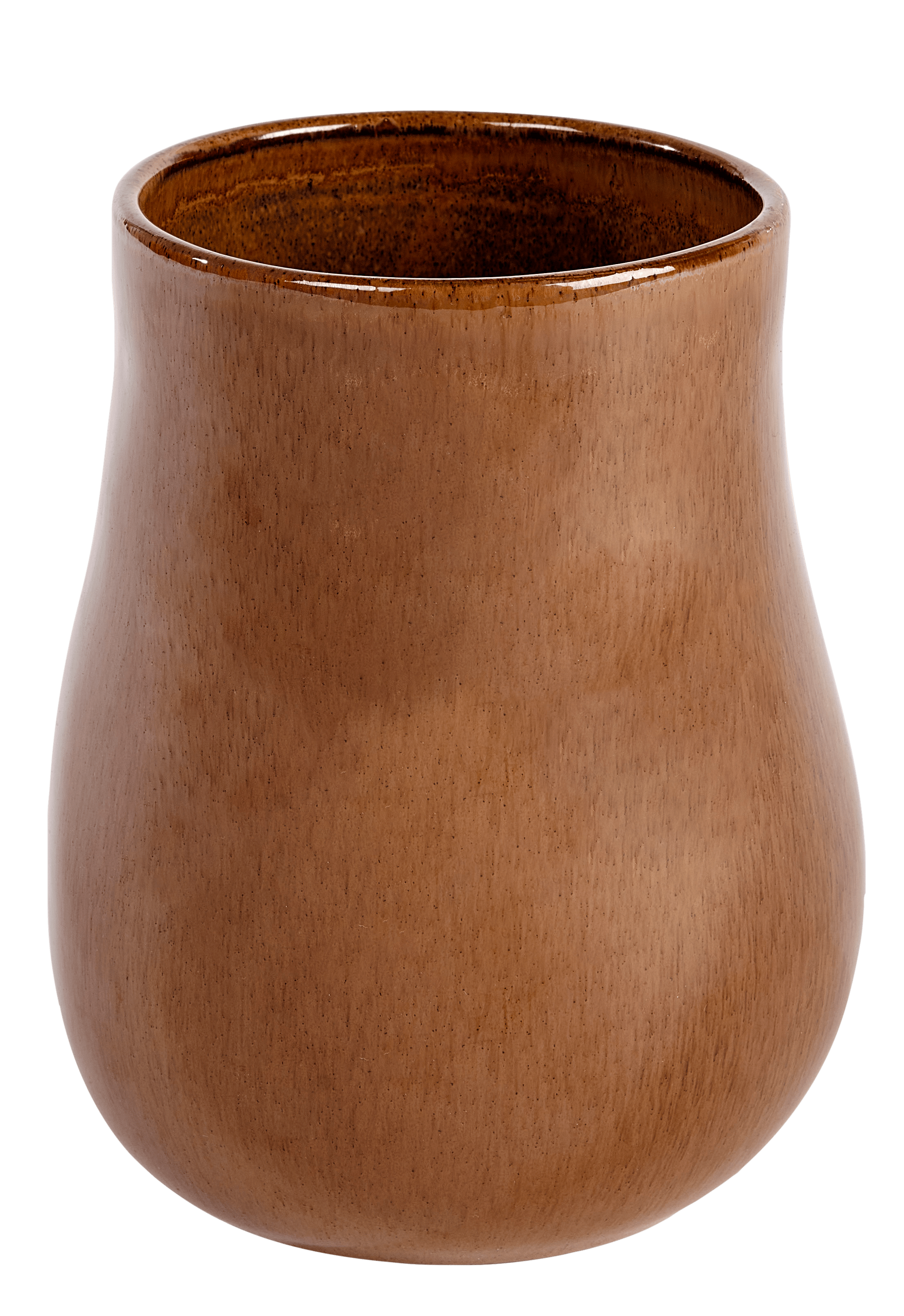 LINDE Vaas lichtbruinH 18 cm - Ø 13,5 cm